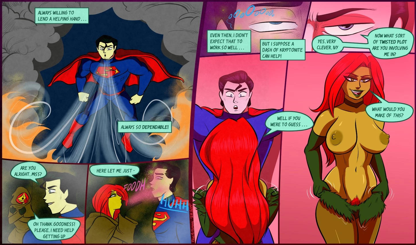Superman: Garden of Ivy porn comic picture 3