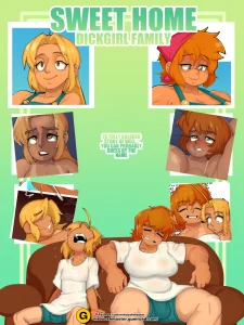 Sweet Home Dickgirl Family porn comic picture 1