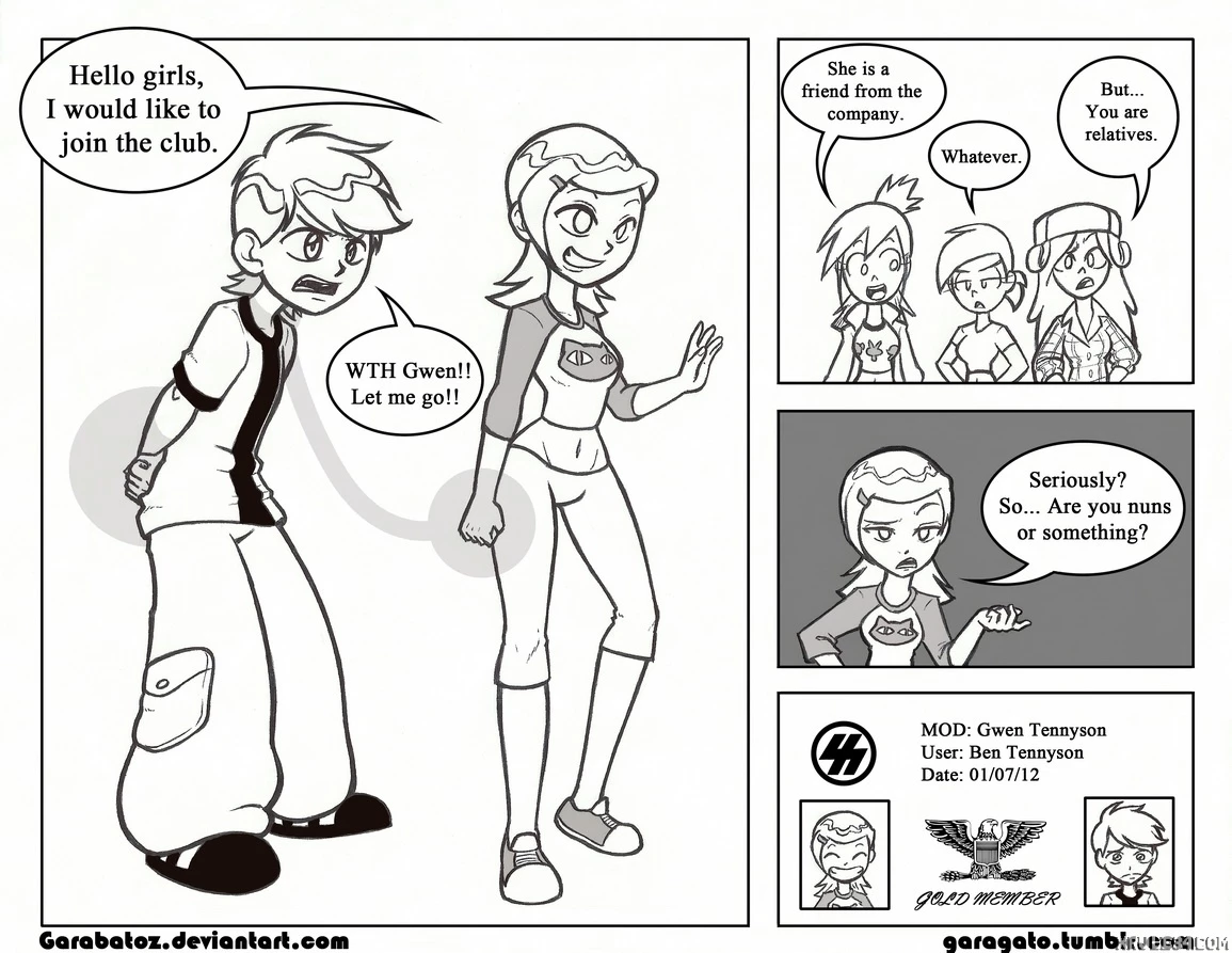 Swinging club porn comic picture 2