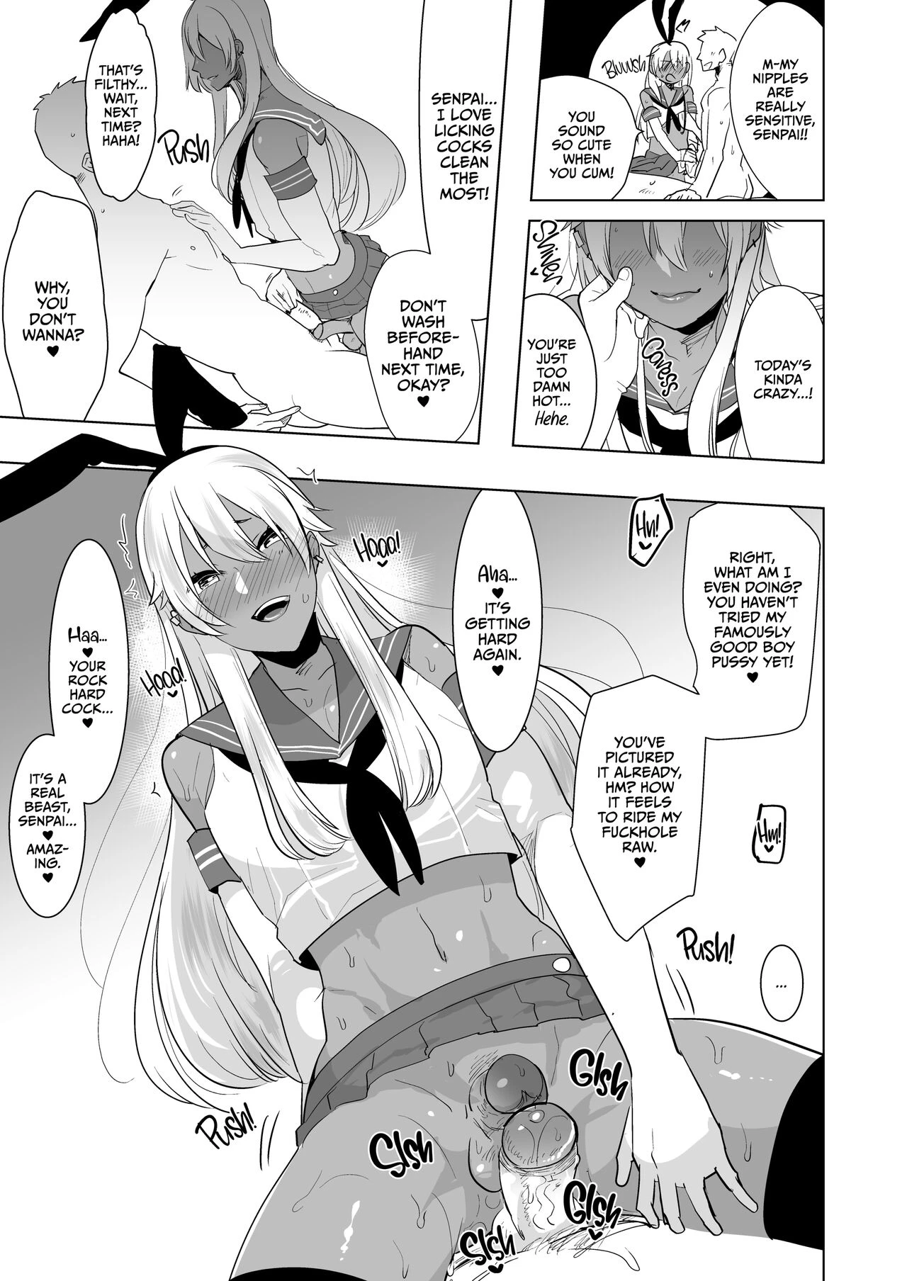 Tan Crossdressing Call Boy | Kasshoku Otokonoko DeliHeal no Erohon ~Yattekita Shimakaze-kun wa Daigaku no Charai Kouhai de――?! Hen porn comic picture 8
