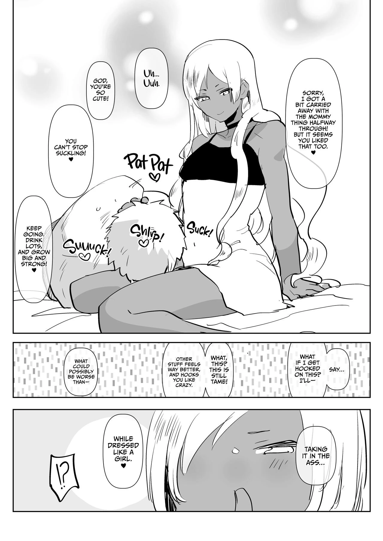 Tan Gyaru Junior Call Boy Reverse Anal Course | Kurogal Kouhai Otokonoko DeliHeal ~ Gyaku Anal Course porn comic picture 23