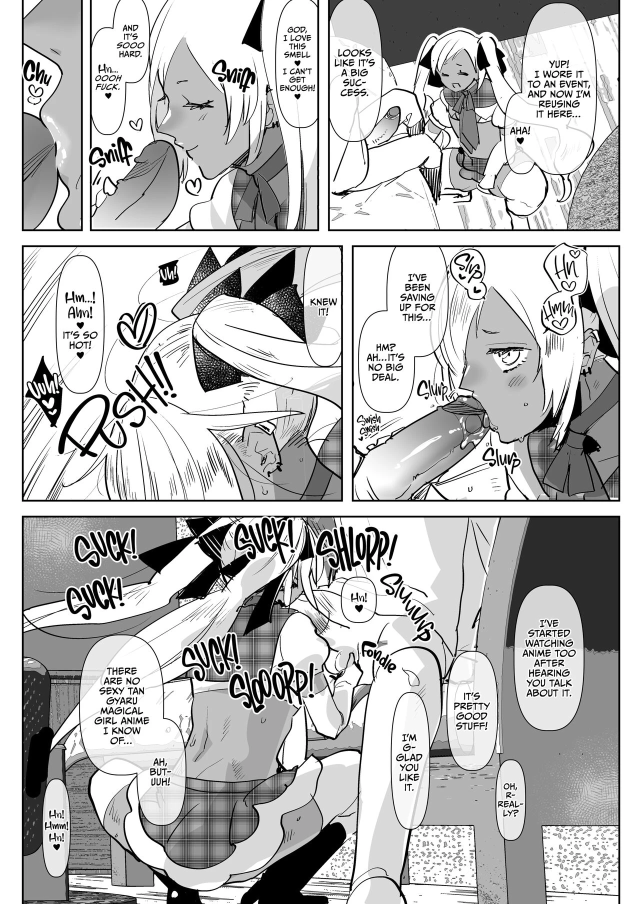Tan Gyaru Junior Call Boy Reverse Anal Course | Kurogal Kouhai Otokonoko DeliHeal ~ Gyaku Anal Course porn comic picture 8