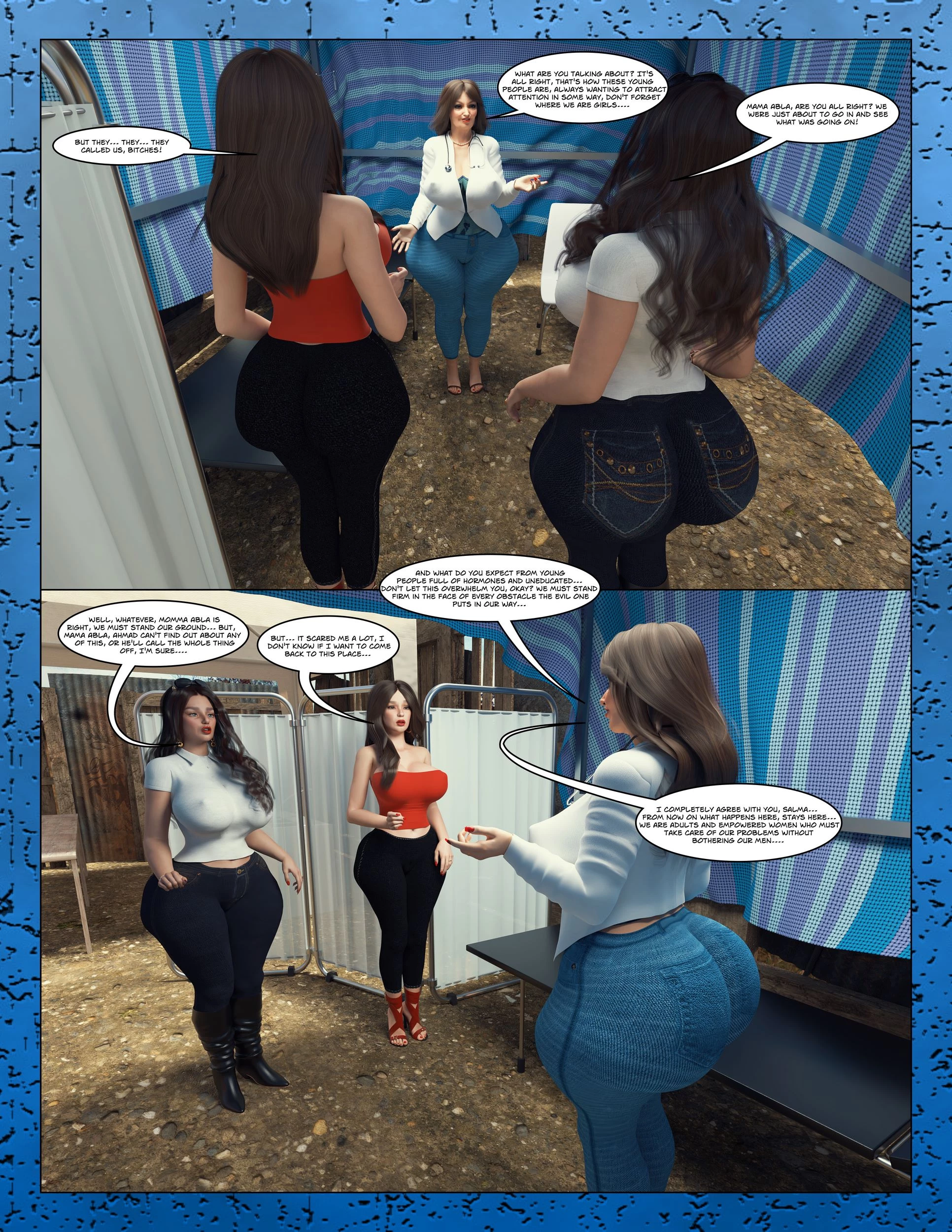 The Anal Queens porn comic picture 24