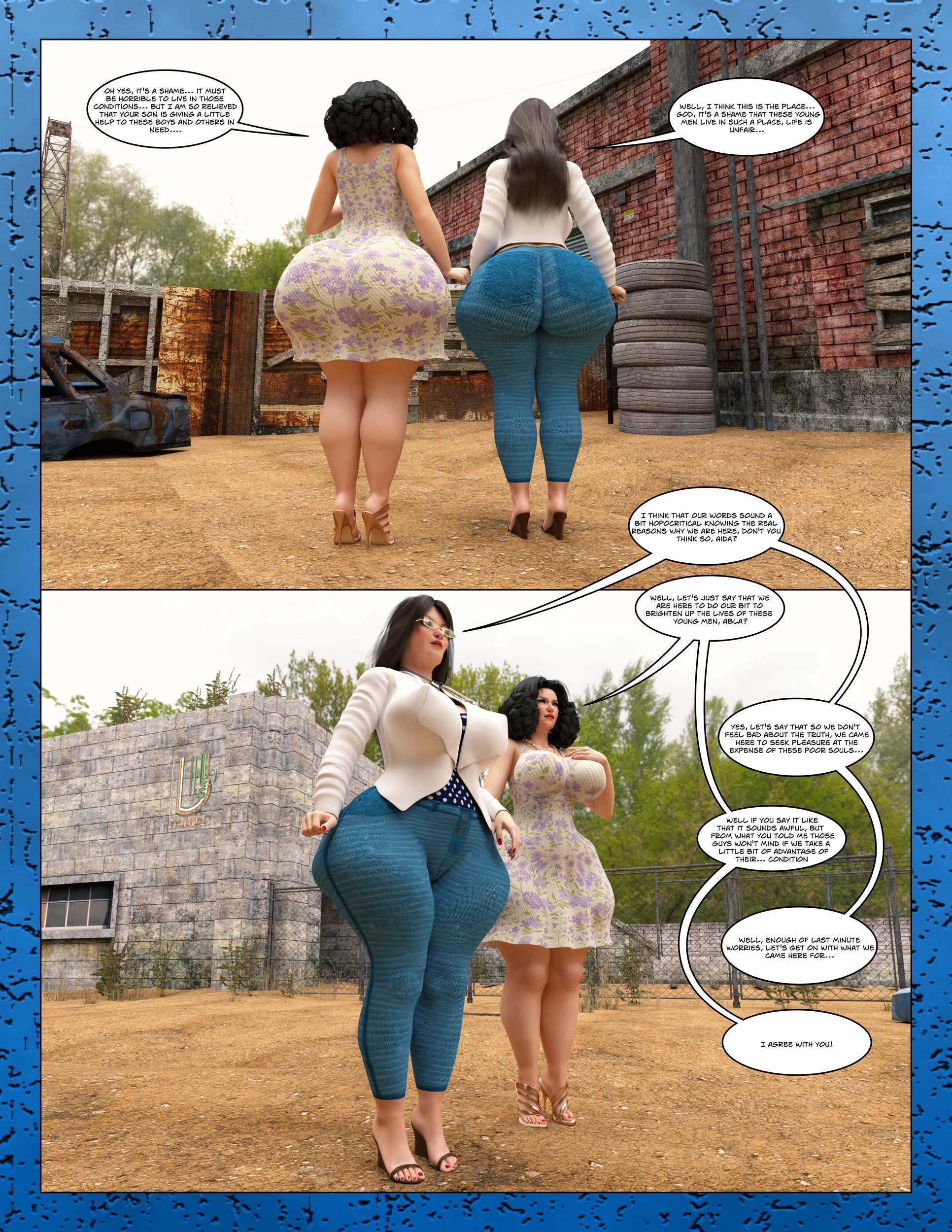 The Anal Queens porn comic picture 48