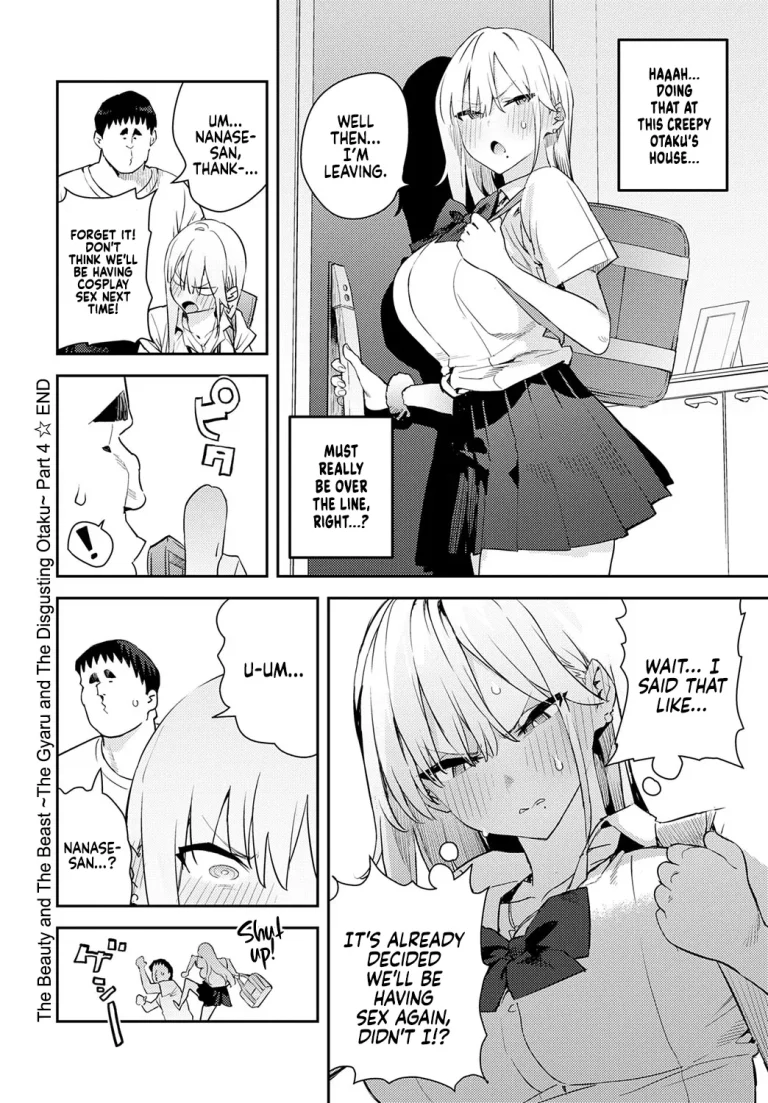 The Beauty and The Beast ~The Gyaru and The Disgusting Otaku~ 4th | Bijyo to Yajyuu 4th~Gyaru to Kimoota~ porn comic picture 40