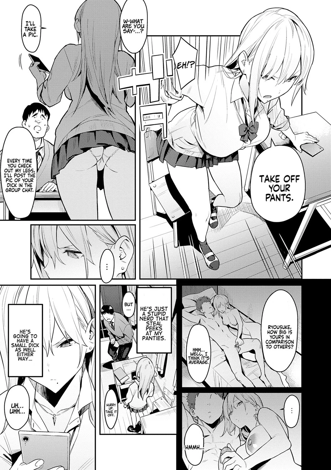 The Beauty and The Beast ~The Gyaru and The Disgusting Otaku (Story thus far) porn comic picture 6