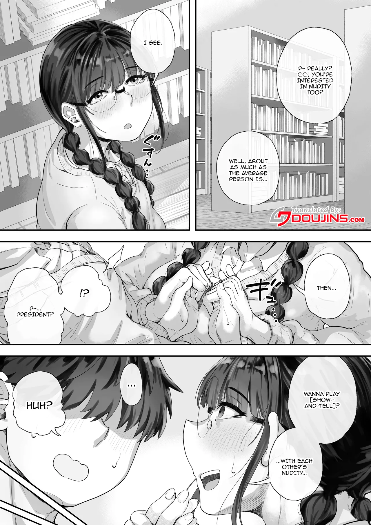 The Busty Library Committee President Is Very Interested In Lewd Stuff | Kyonyuu no Tosho Iinchou wa Ecchi na Koto ni Kyoumi Shinshin porn comic picture 5