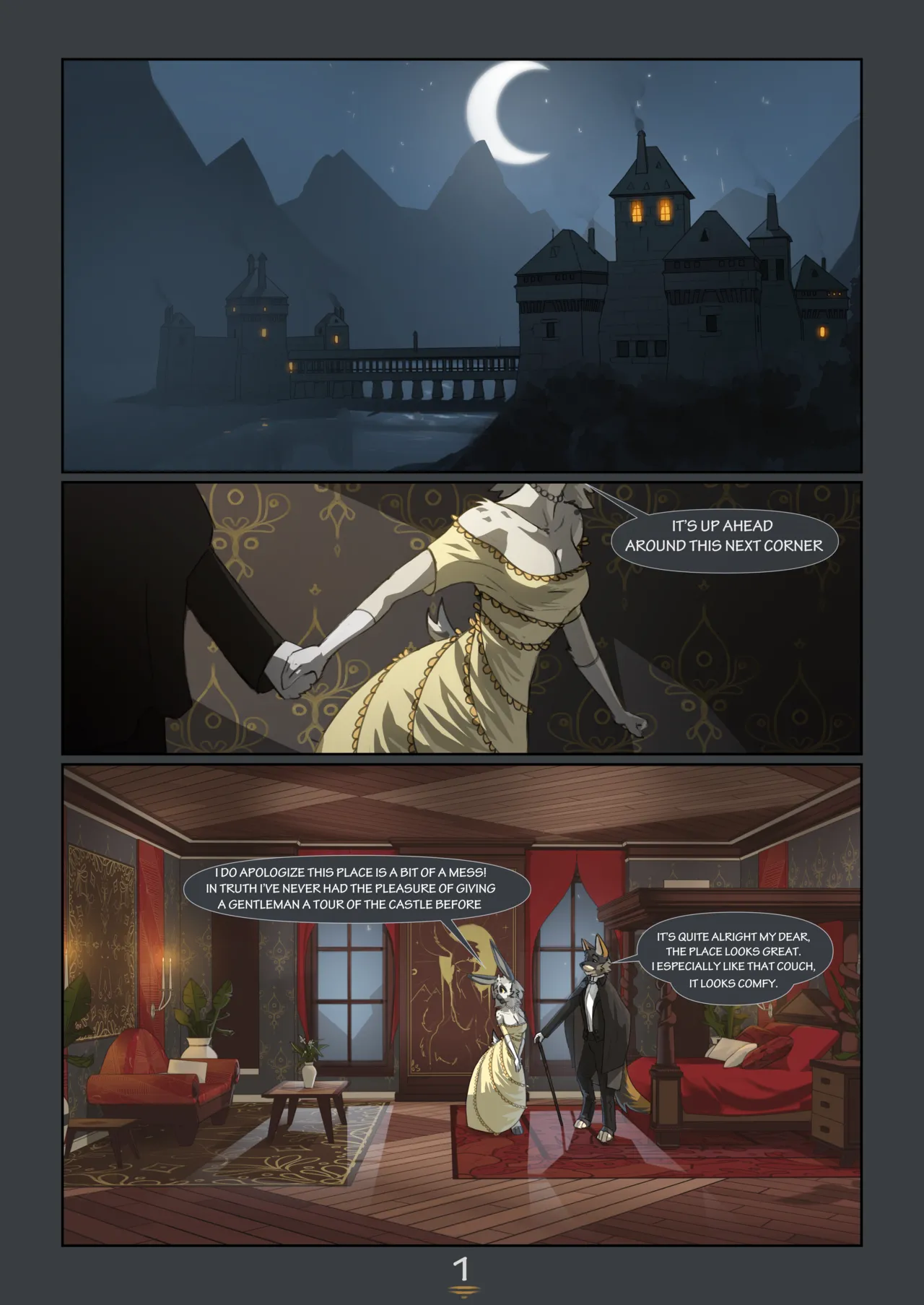 The Castle & Christmas Spirit porn comic picture 1