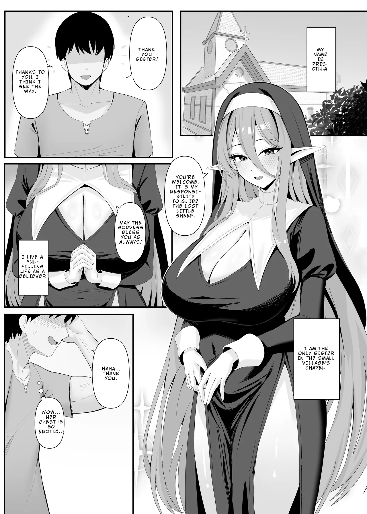The Elf Sister in Heat is Aroused Every Day | Hatsujouki no Elf Sister wa Mainichi Joukachuu porn comic picture 2