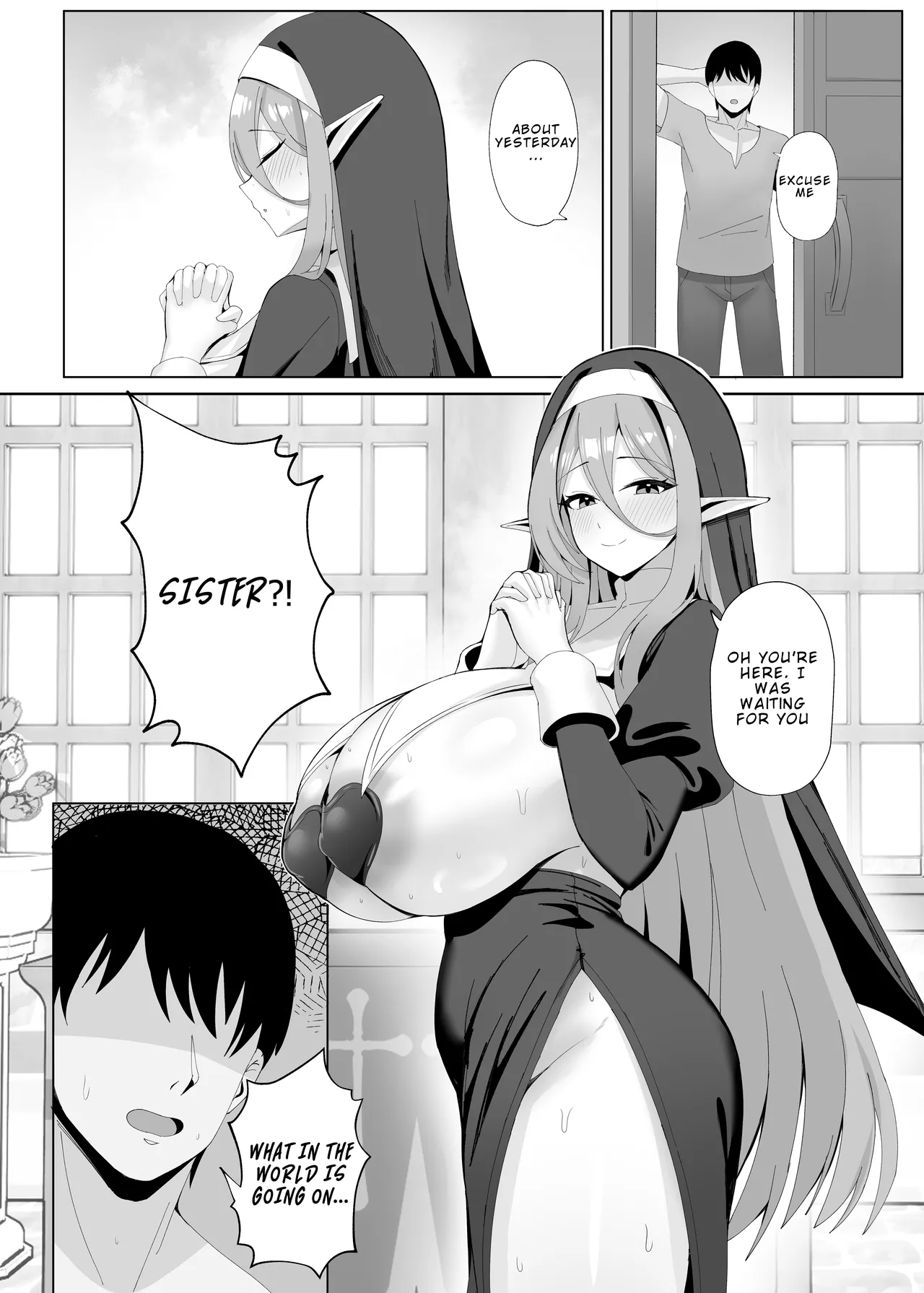 The Elf Sister in Heat is Aroused Every Day | Hatsujouki no Elf Sister wa Mainichi Joukachuu porn comic picture 5