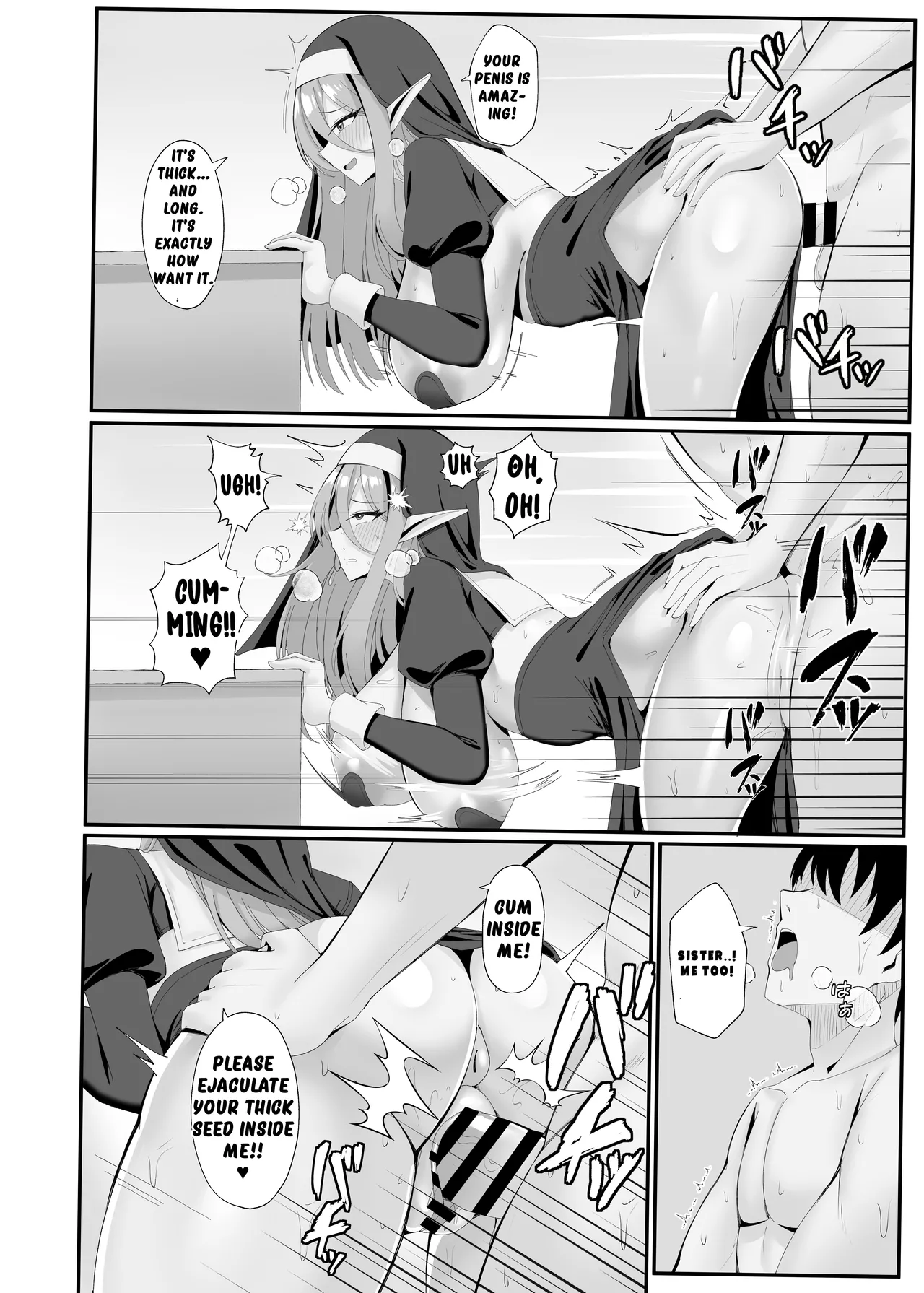 The Elf Sister in Heat is Aroused Every Day | Hatsujouki no Elf Sister wa Mainichi Joukachuu porn comic picture 9