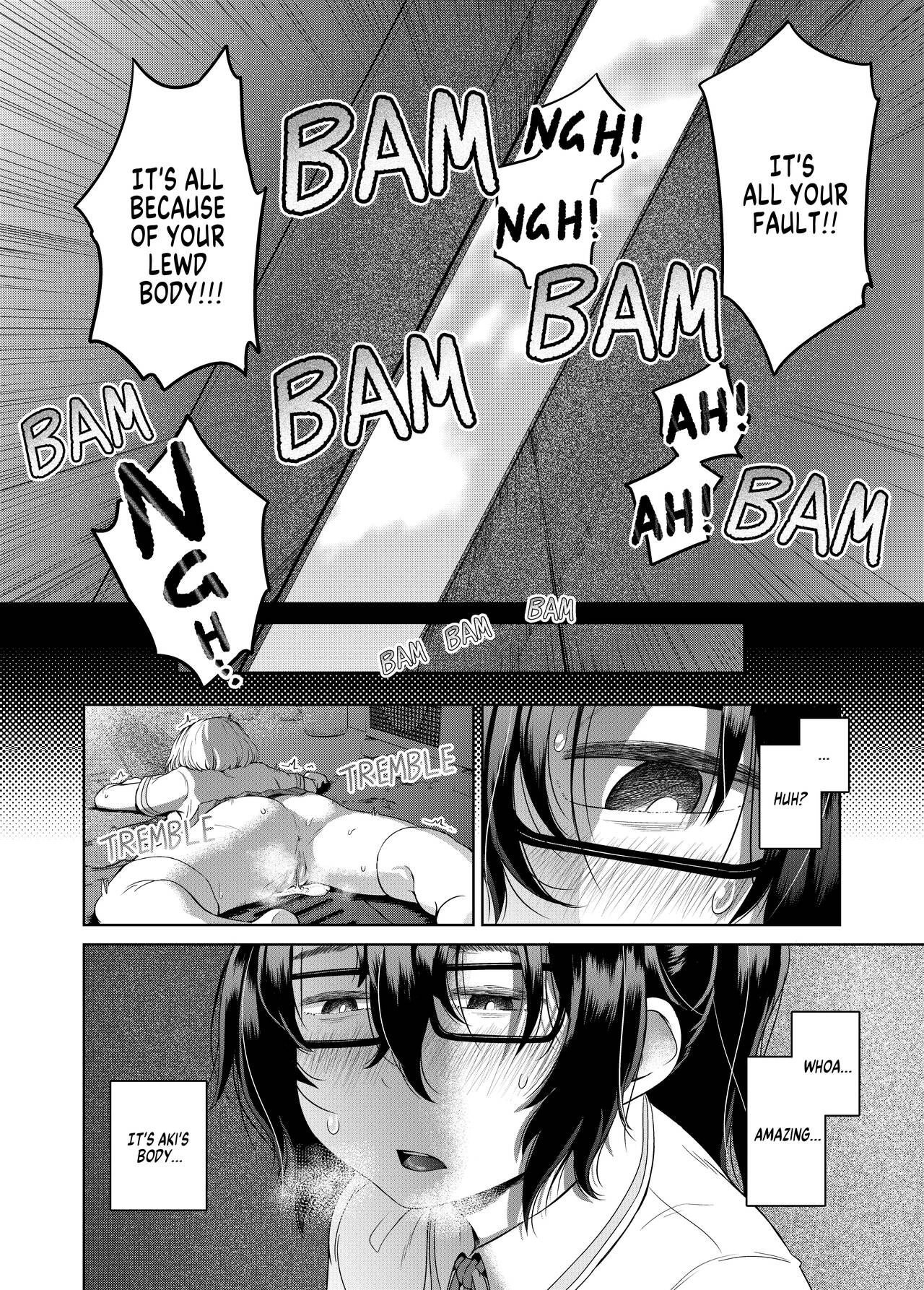 The gloomy futanari cannot defy her dick | Byousoku de Osu Ochi suru InCha na Futanarikko Kanzenban porn comic picture 20