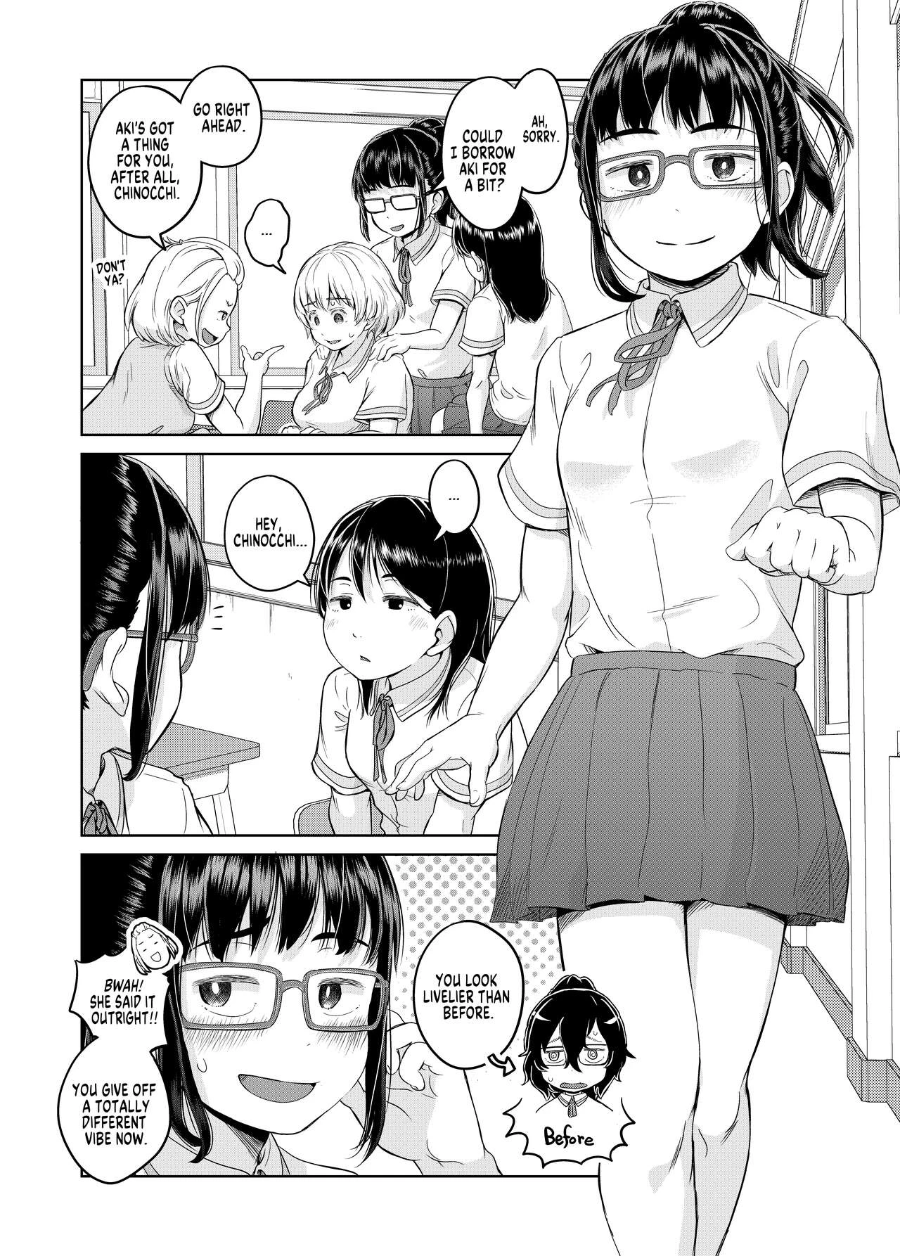 The gloomy futanari cannot defy her dick | Byousoku de Osu Ochi suru InCha na Futanarikko Kanzenban porn comic picture 40