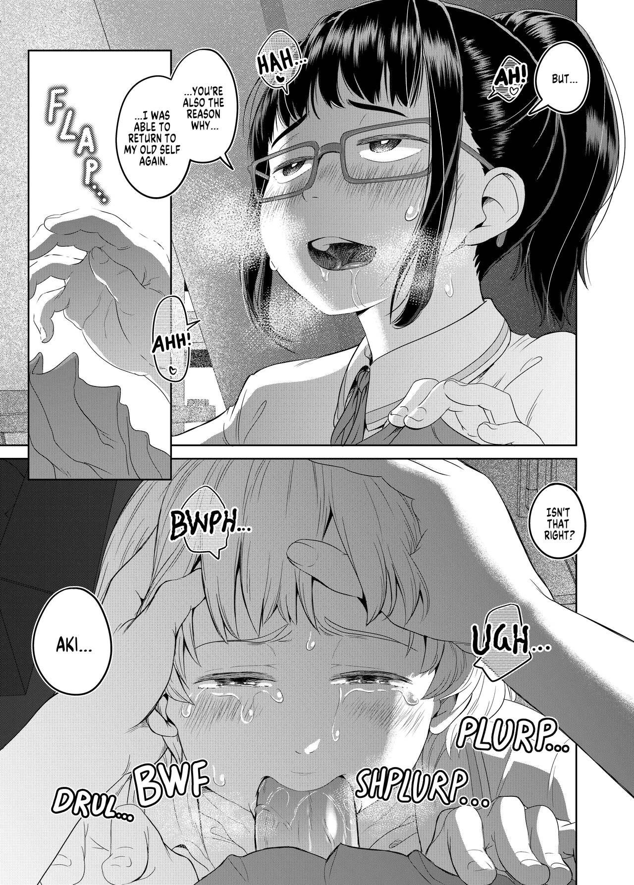 The gloomy futanari cannot defy her dick | Byousoku de Osu Ochi suru InCha na Futanarikko Kanzenban porn comic picture 43