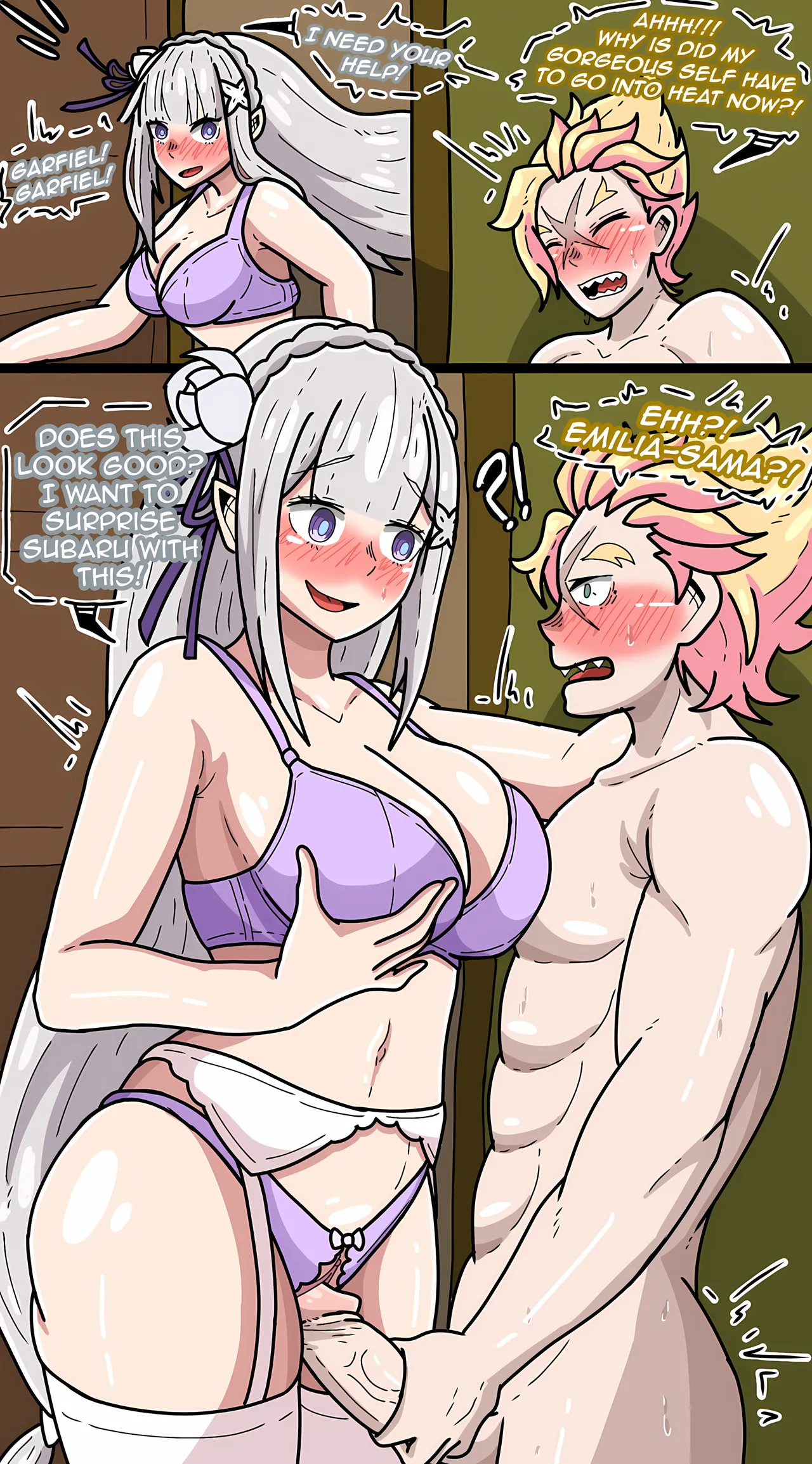 The Golden Siblings Double Assault porn comic picture 1