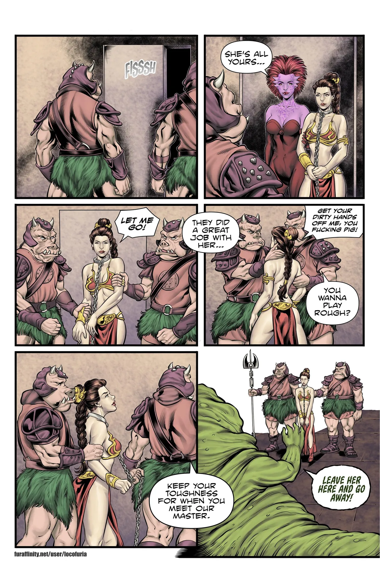 The Hutt's slaves porn comic picture 13