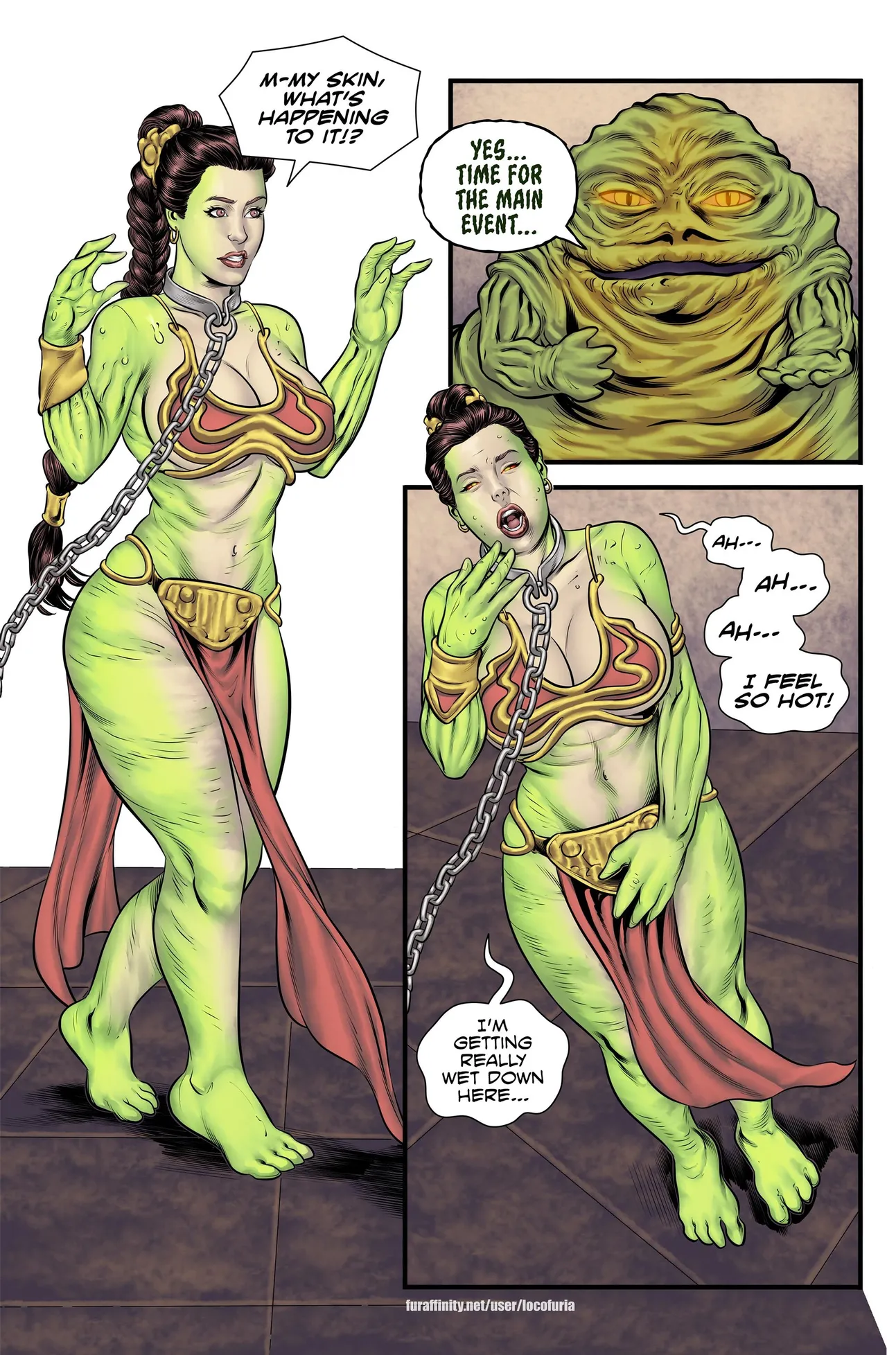 The Hutt's slaves porn comic picture 21
