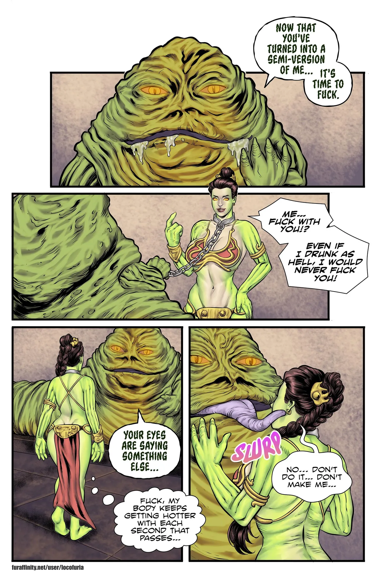 The Hutt's slaves porn comic picture 22