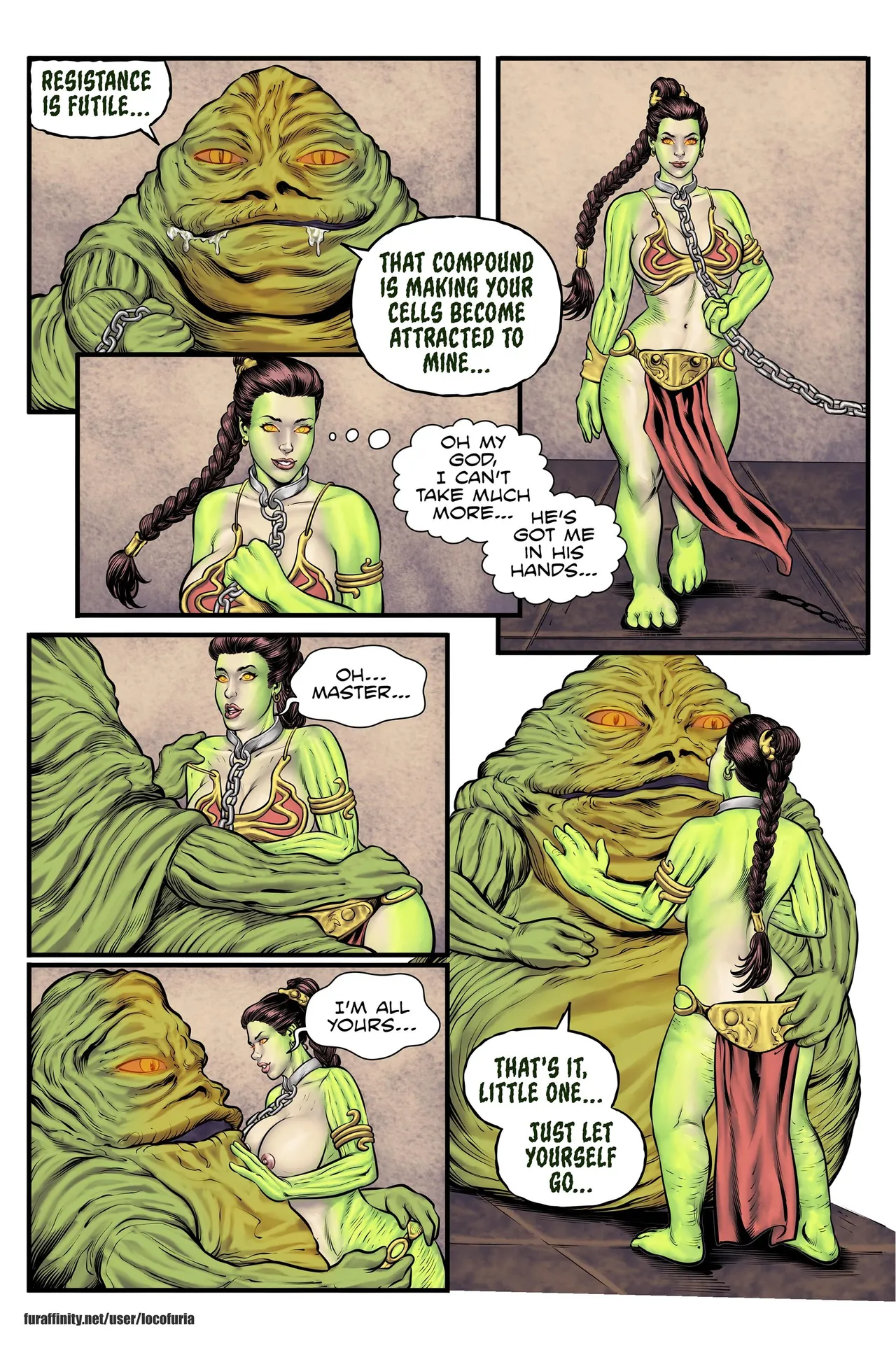 The Hutt's slaves porn comic picture 23