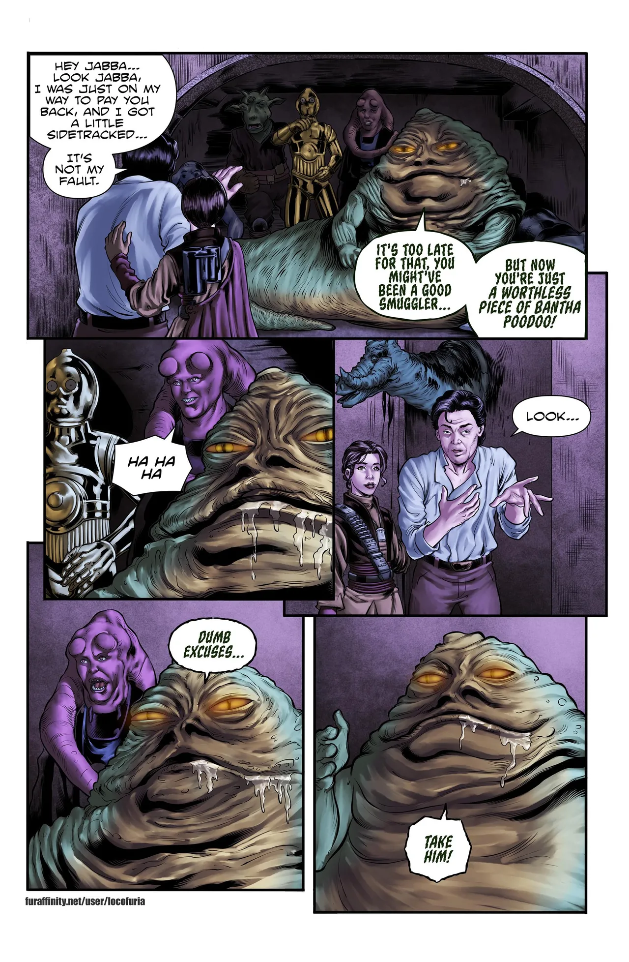 The Hutt's slaves porn comic picture 7