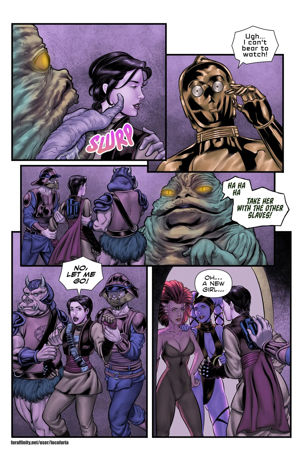 The Hutt's slaves porn comic picture 9