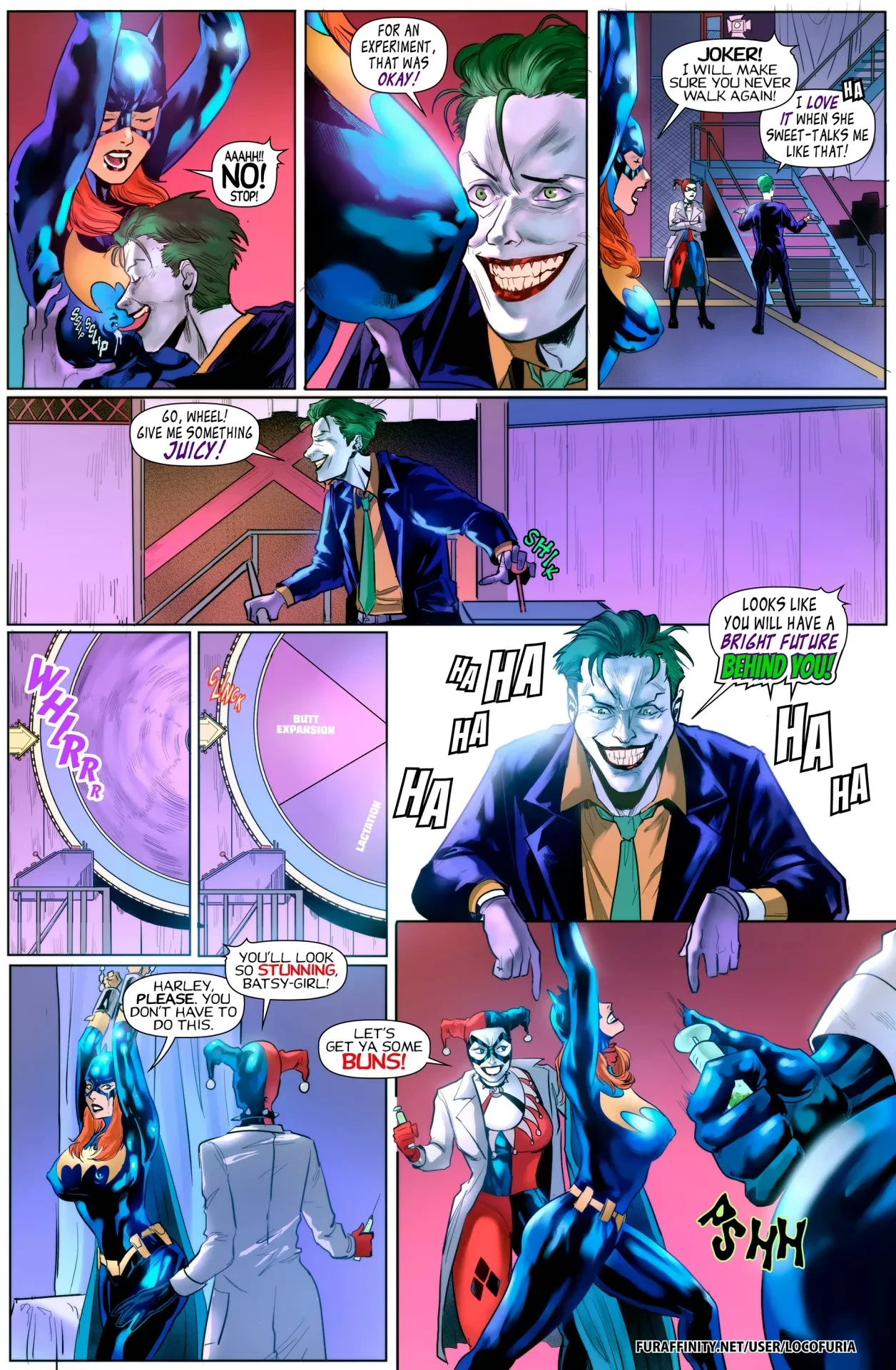 The Joke's on Batgirl porn comic picture 14