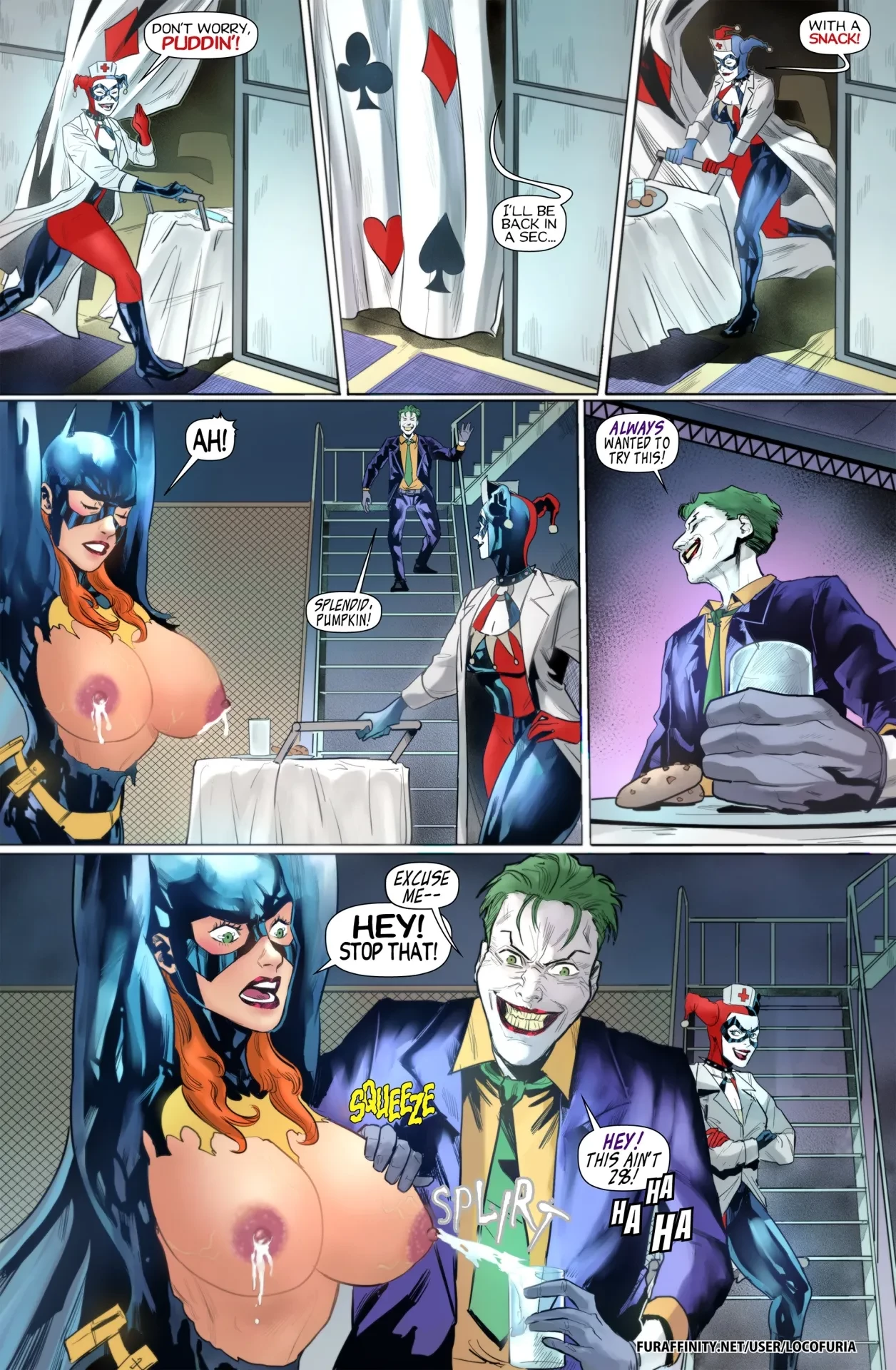 The Joke's on Batgirl porn comic picture 20