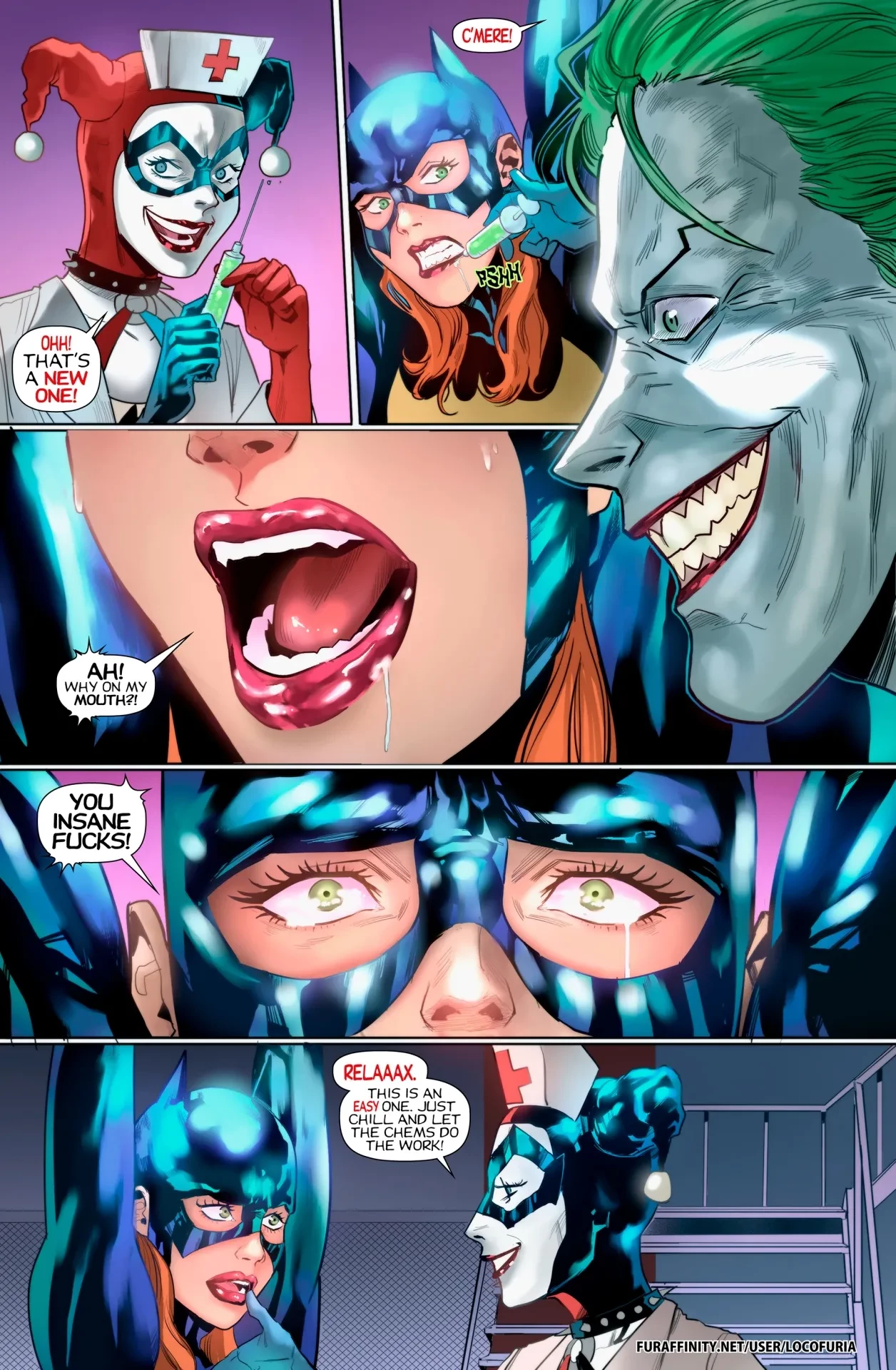 The Joke's on Batgirl porn comic picture 22