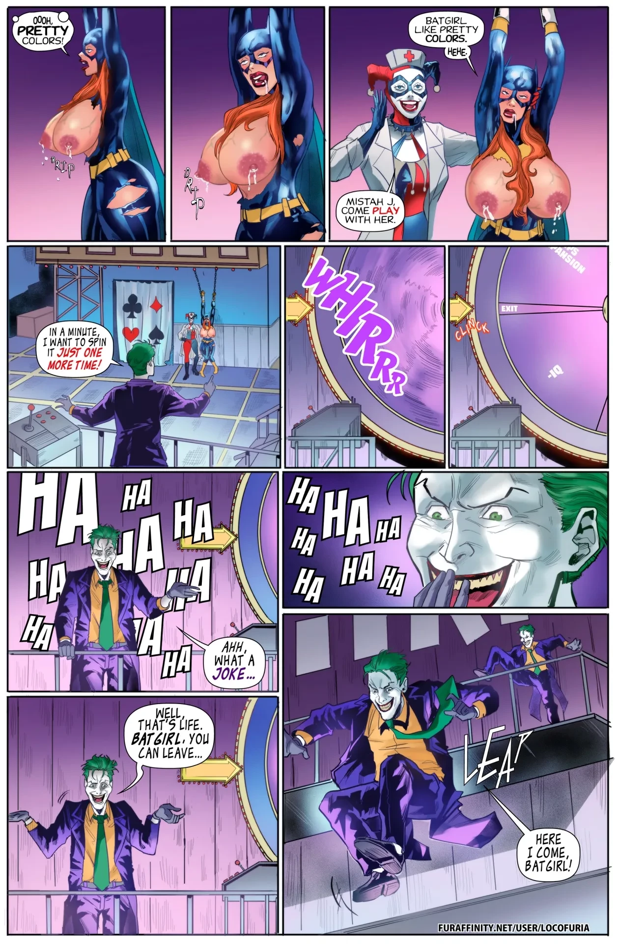 The Joke's on Batgirl porn comic picture 26