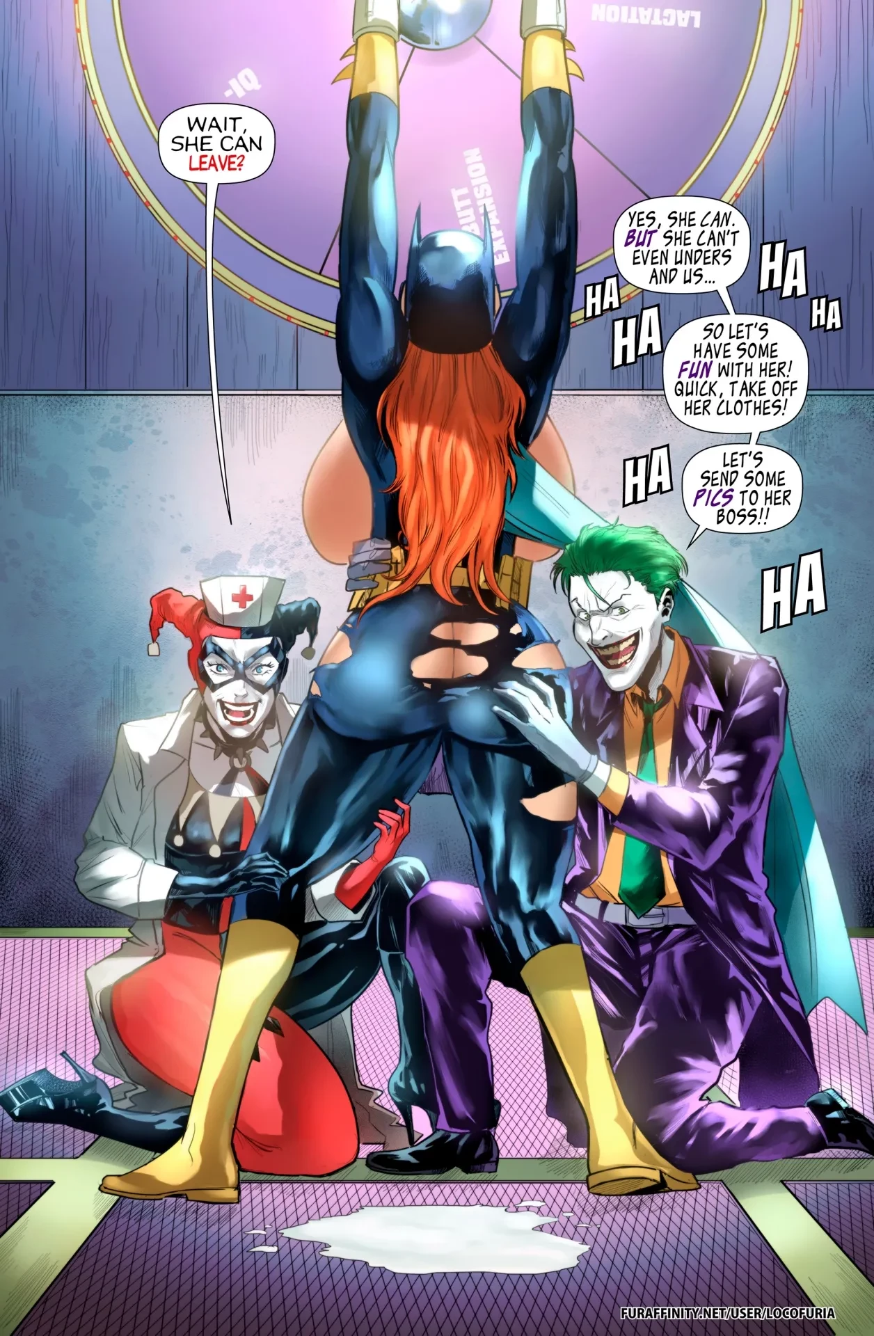 The Joke's on Batgirl porn comic picture 27
