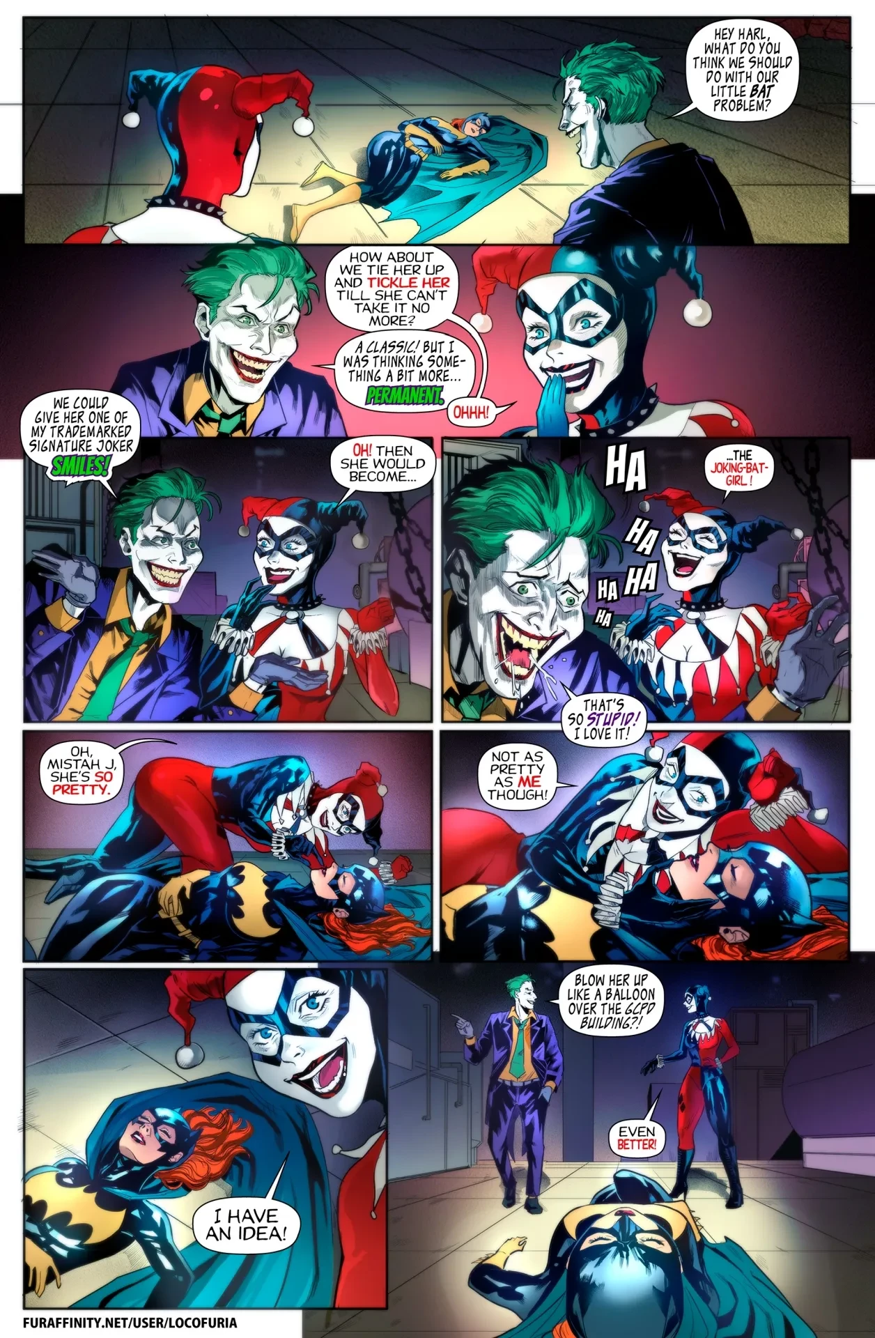 The Joke's on Batgirl porn comic picture 7