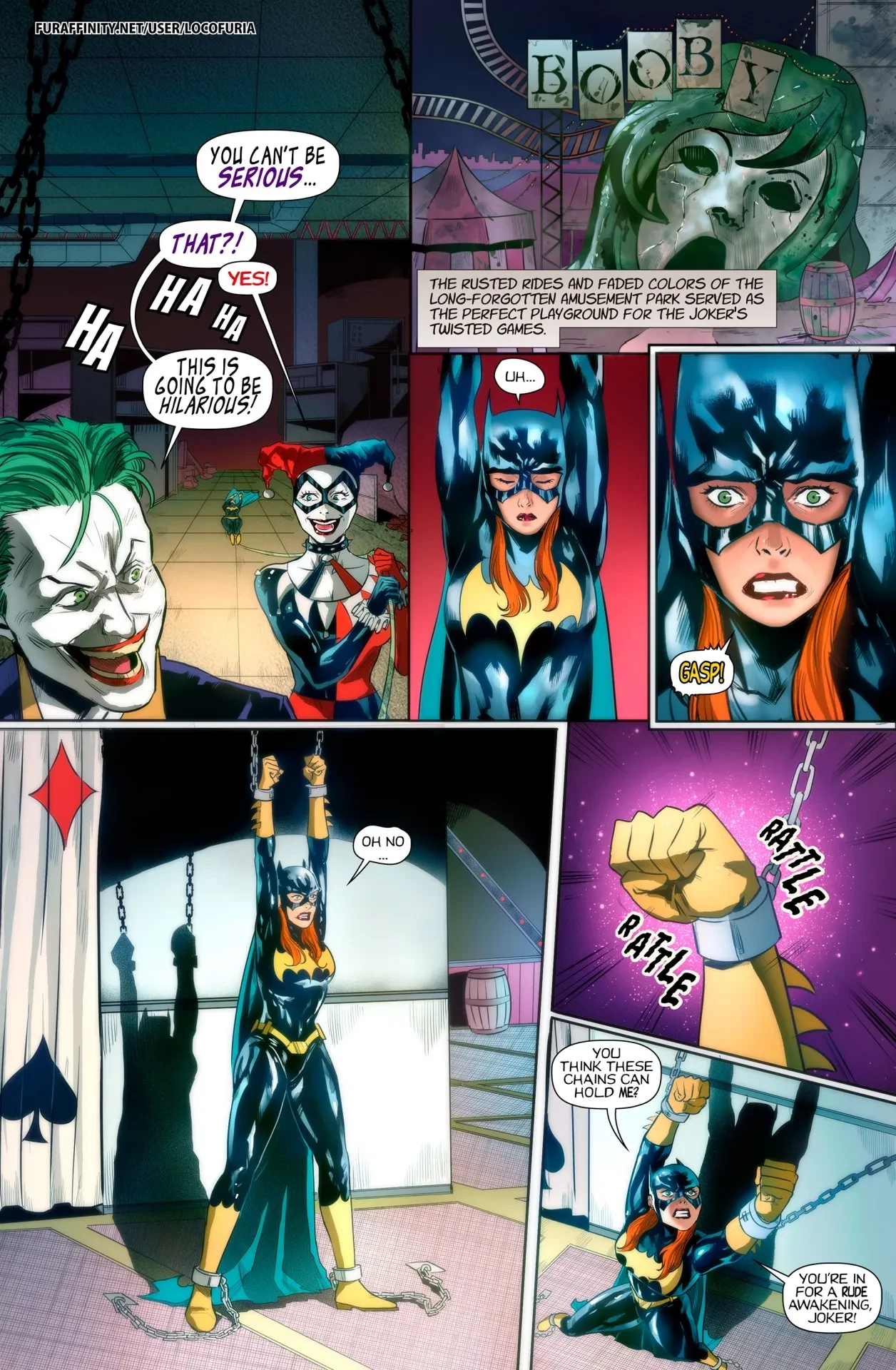 The Joke's on Batgirl porn comic picture 8