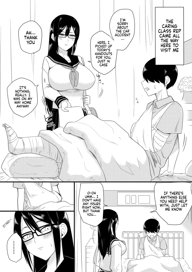 The Kind and Caring Busty Class Rep | Sewayaki na Kyonyuu Gakkyuu Iinchou Sono porn comic picture 1