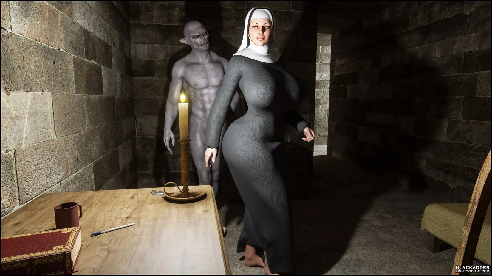 The Nun porn comic picture 3