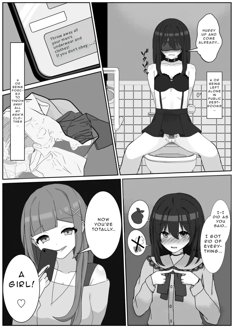 The Perverted Masochist Feminization Training from which there is no return | Atomodori Dekinai Josei-ka Hentai Maso Choukyou porn comic picture 17