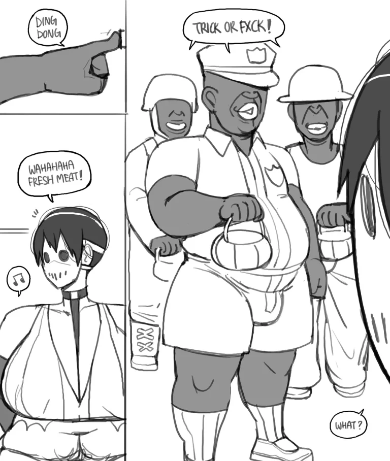 The Pumpkin Butcher - I just wanted a quiet Halloween porn comic picture 5