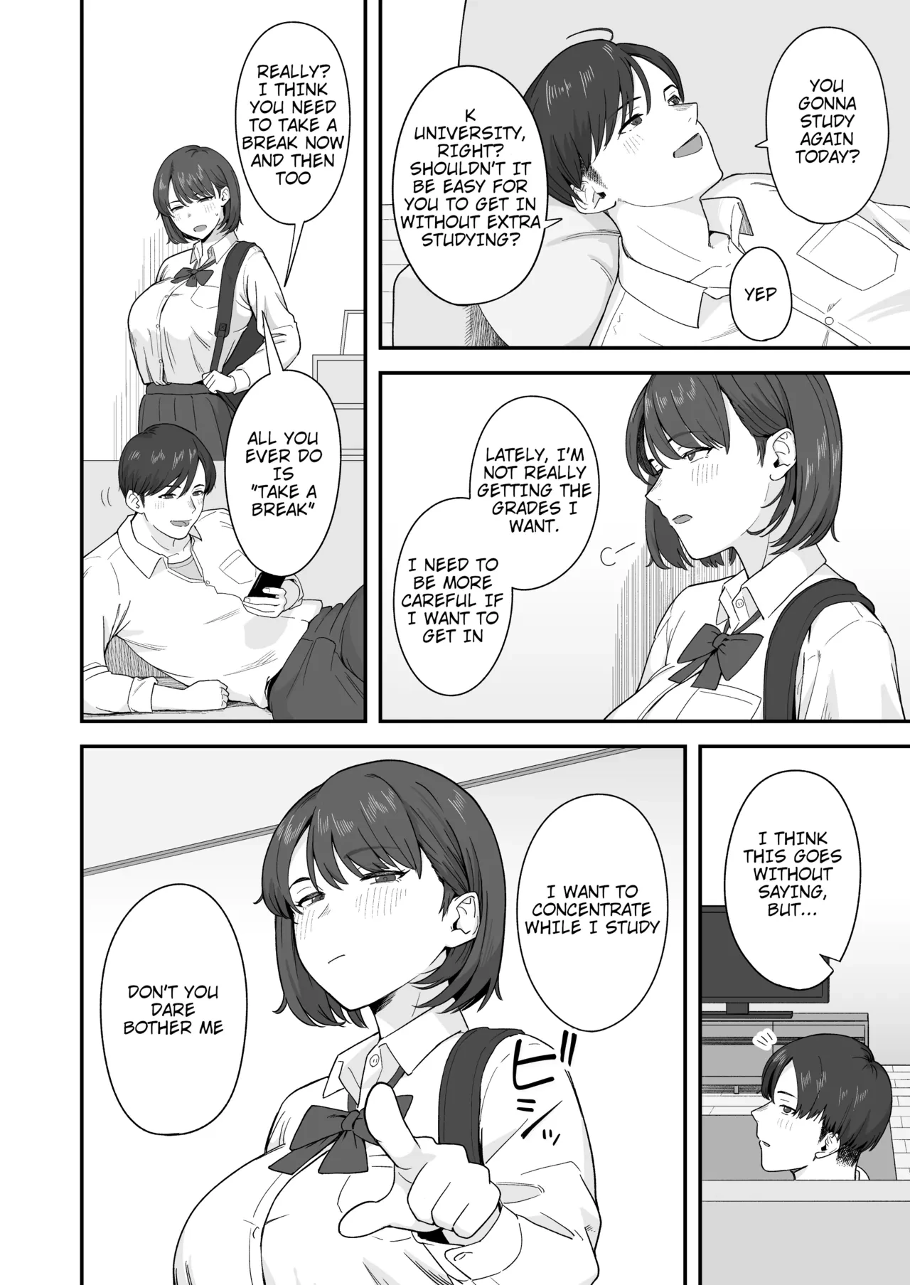 The Reluctant Sister Who Wants to Focus On Study Can't Resist Temptation From the Brother She Shares Perfect Body Compatibility With | Benkyou ni Shuuchuu Shitai Muttsuri na Ane wa, Karada no Aishou Bacchiri na Otouto no Sasoi o Kotowarenai porn comic picture 3