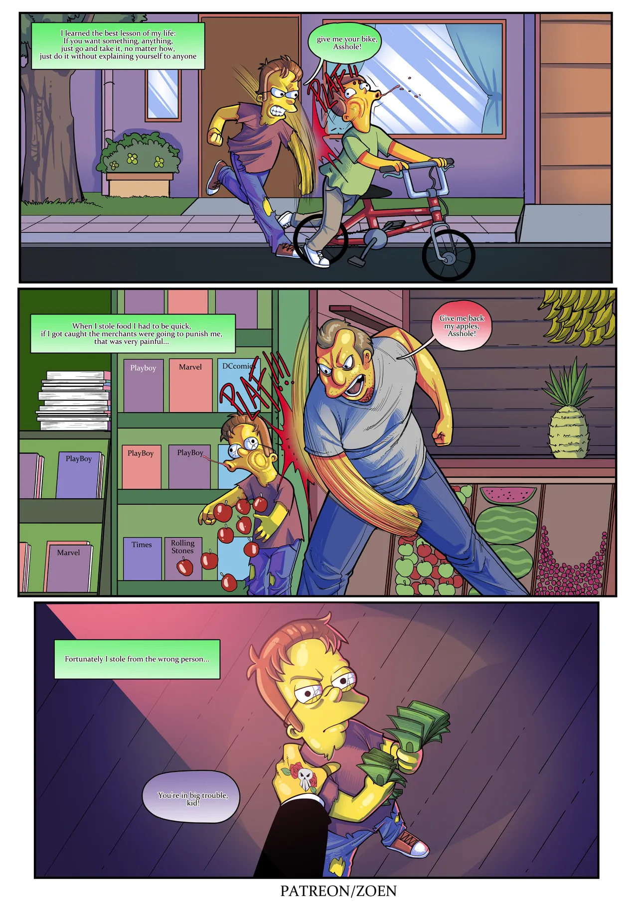 The Simpsons "Bad Boy" (Ongoing) porn comic picture 4