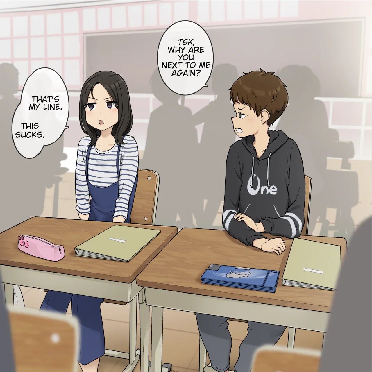 The Stubborn Childhood Friends Who Argue All the Time but were Made for Each Other porn comic picture 1