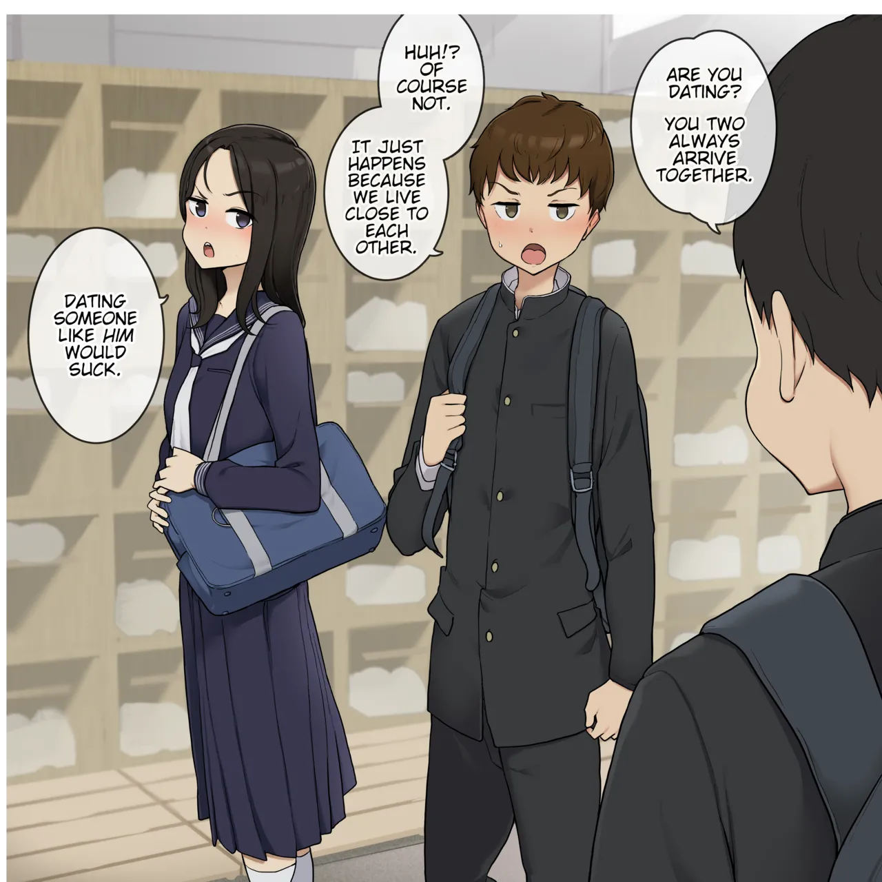 The Stubborn Childhood Friends Who Argue All the Time but were Made for Each Other porn comic picture 2