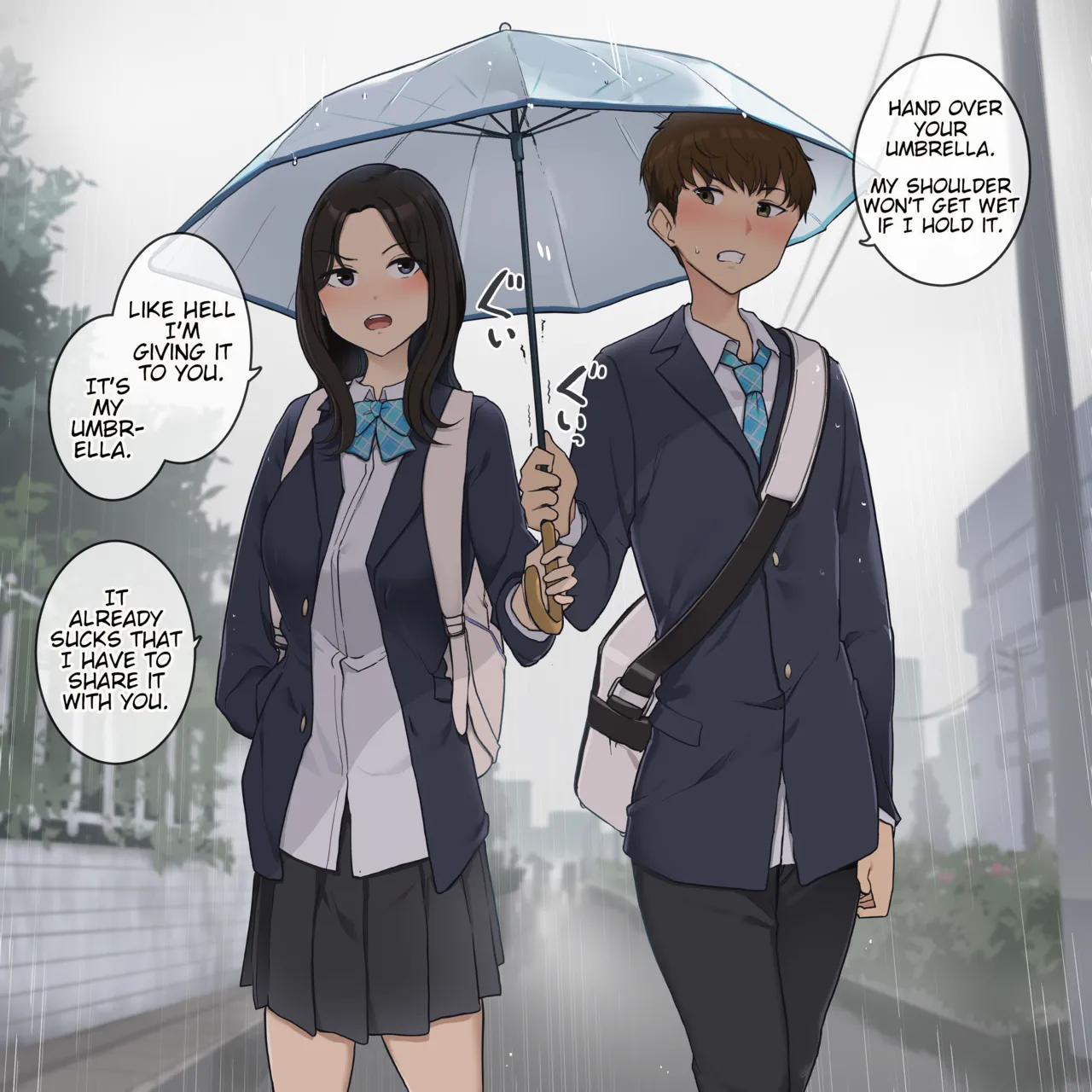 The Stubborn Childhood Friends Who Argue All the Time but were Made for Each Other porn comic picture 3
