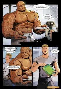 Thing x Human Torch porn comic picture 1