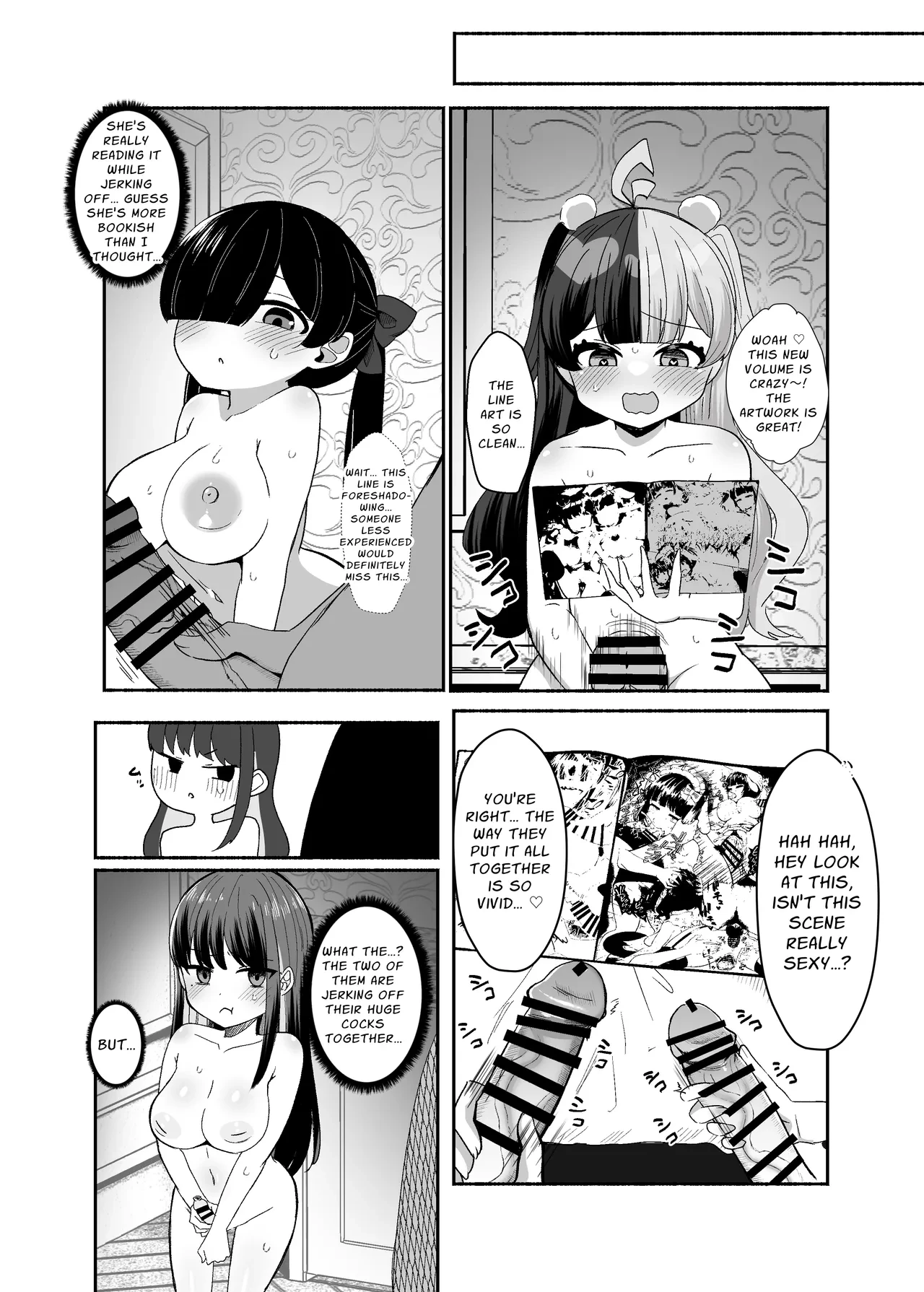 Three Dick Girls Jerked Off To Their Summer Comiket Loot, Fucked, And Then Did It Again | Ochinpo Joshi 3-nin, NatsuComi Senrihin Yominagara Nuite Hamete Mata Nuita porn comic picture 20
