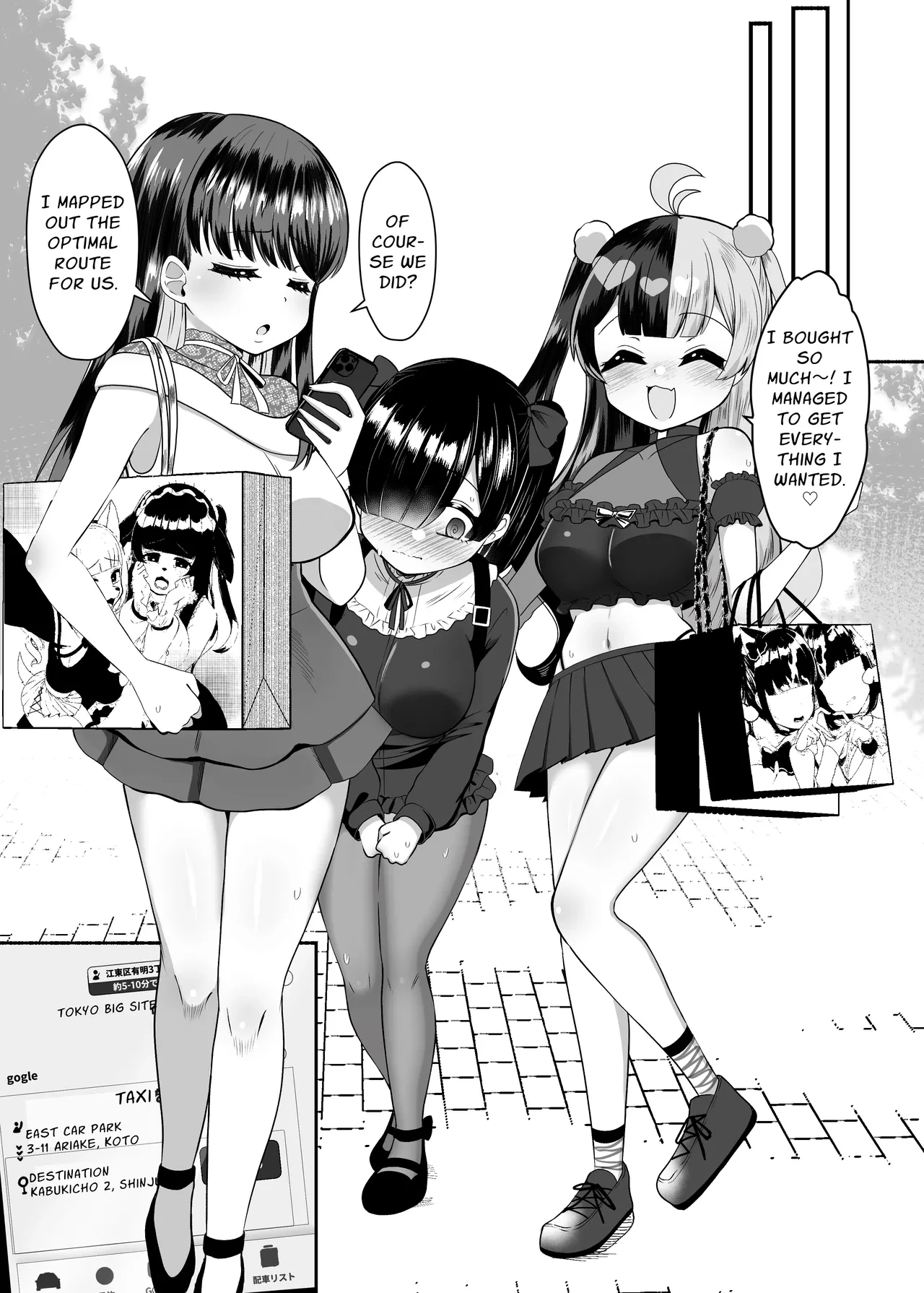 Three Dick Girls Jerked Off To Their Summer Comiket Loot, Fucked, And Then Did It Again | Ochinpo Joshi 3-nin, NatsuComi Senrihin Yominagara Nuite Hamete Mata Nuita porn comic picture 8