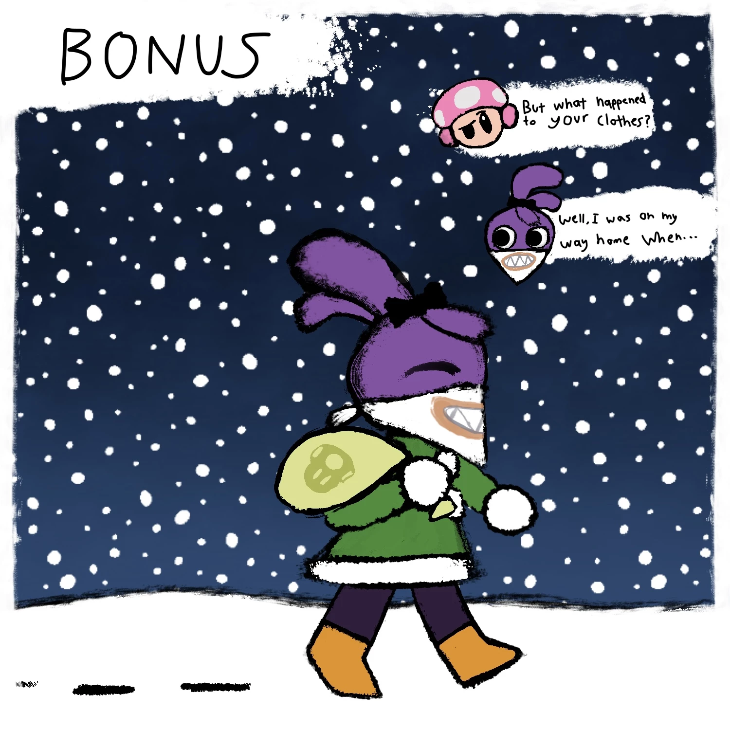 Toadette Strange Christmas porn comic picture 18