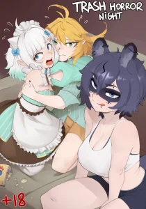 Trash horror night porn comic picture 1