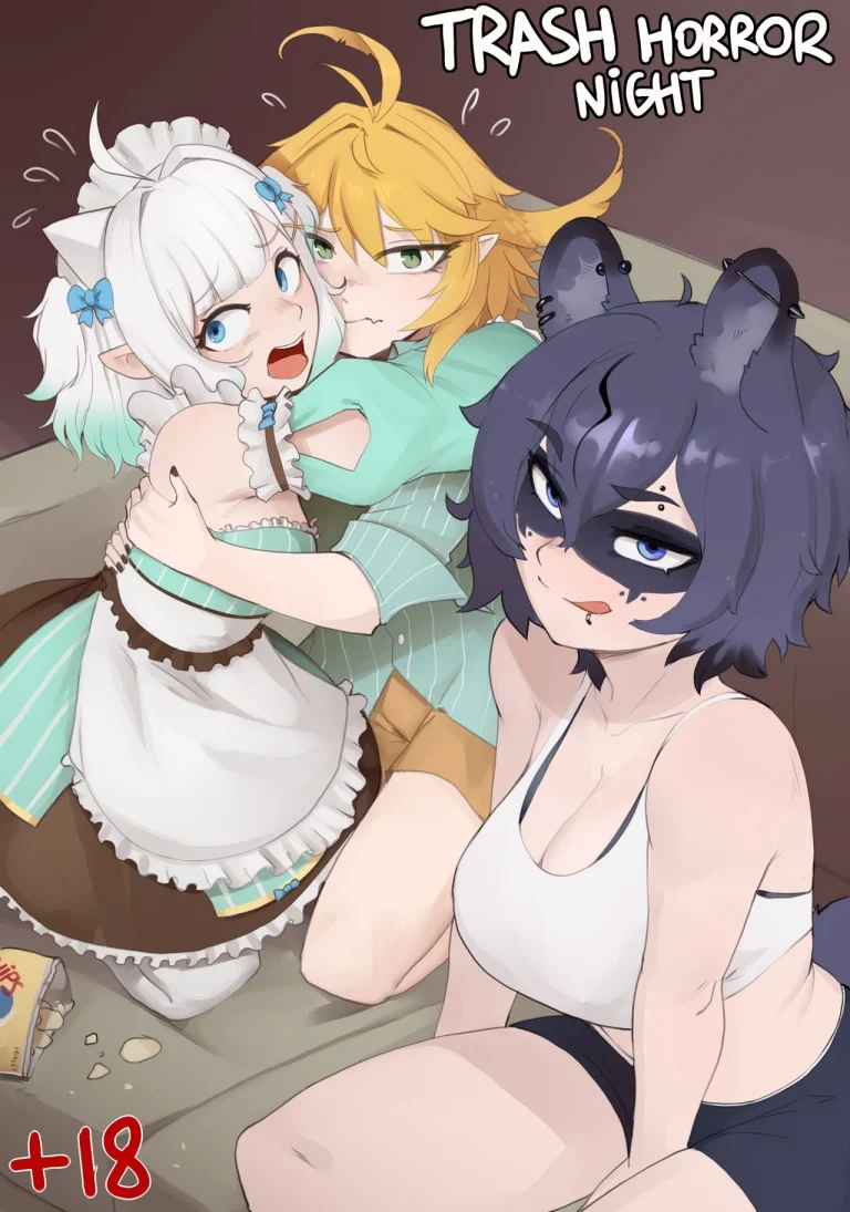 Trash horror night porn comic picture 1