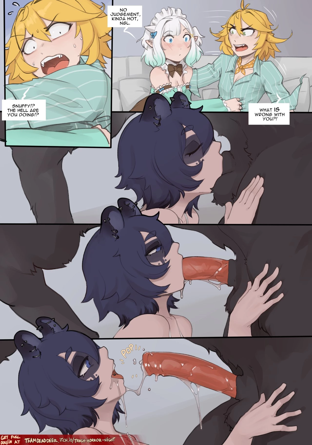 Trash horror night porn comic picture 5