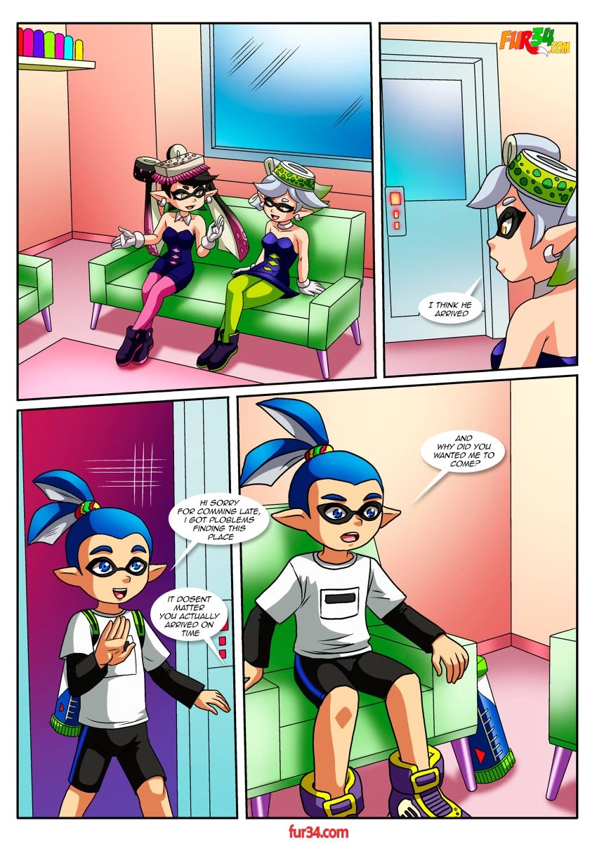 Tricolor Turf War porn comic picture 2