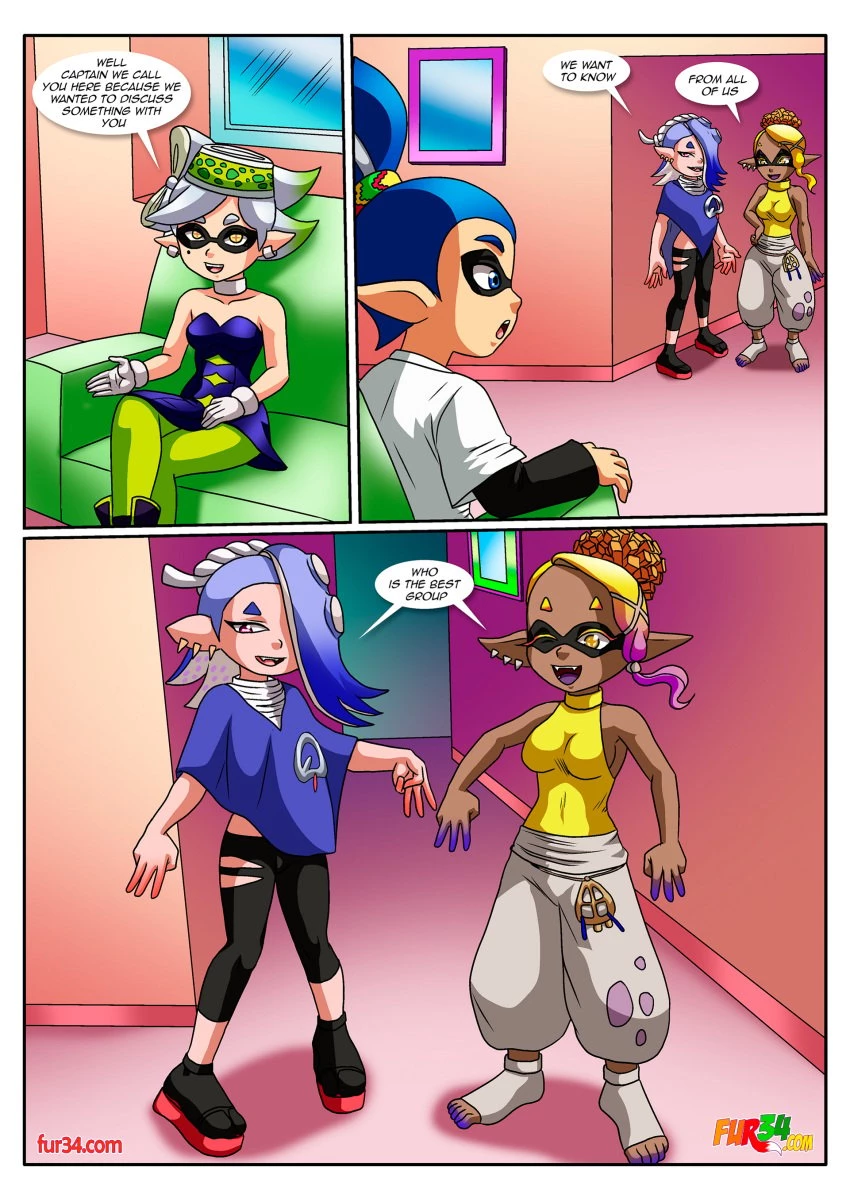 Tricolor Turf War porn comic picture 3